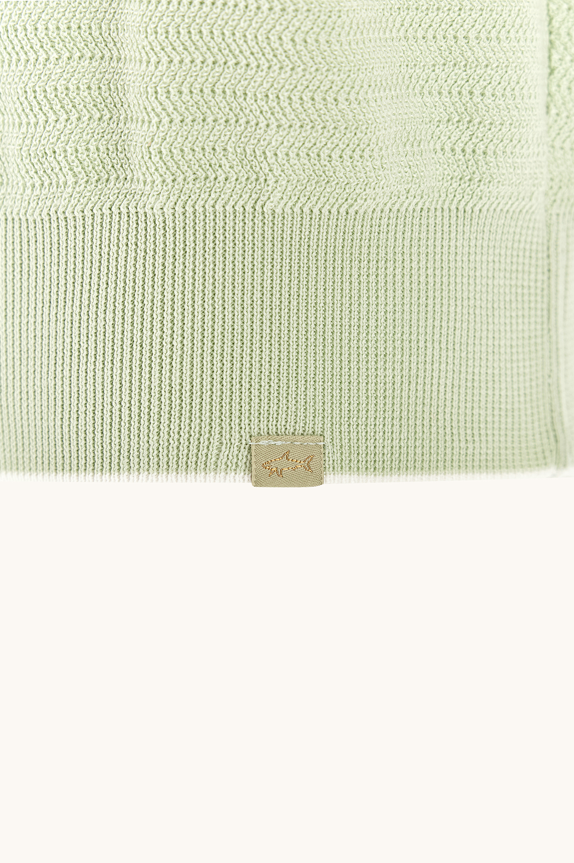 Open‑collar polo in Piuma cotton image number 7