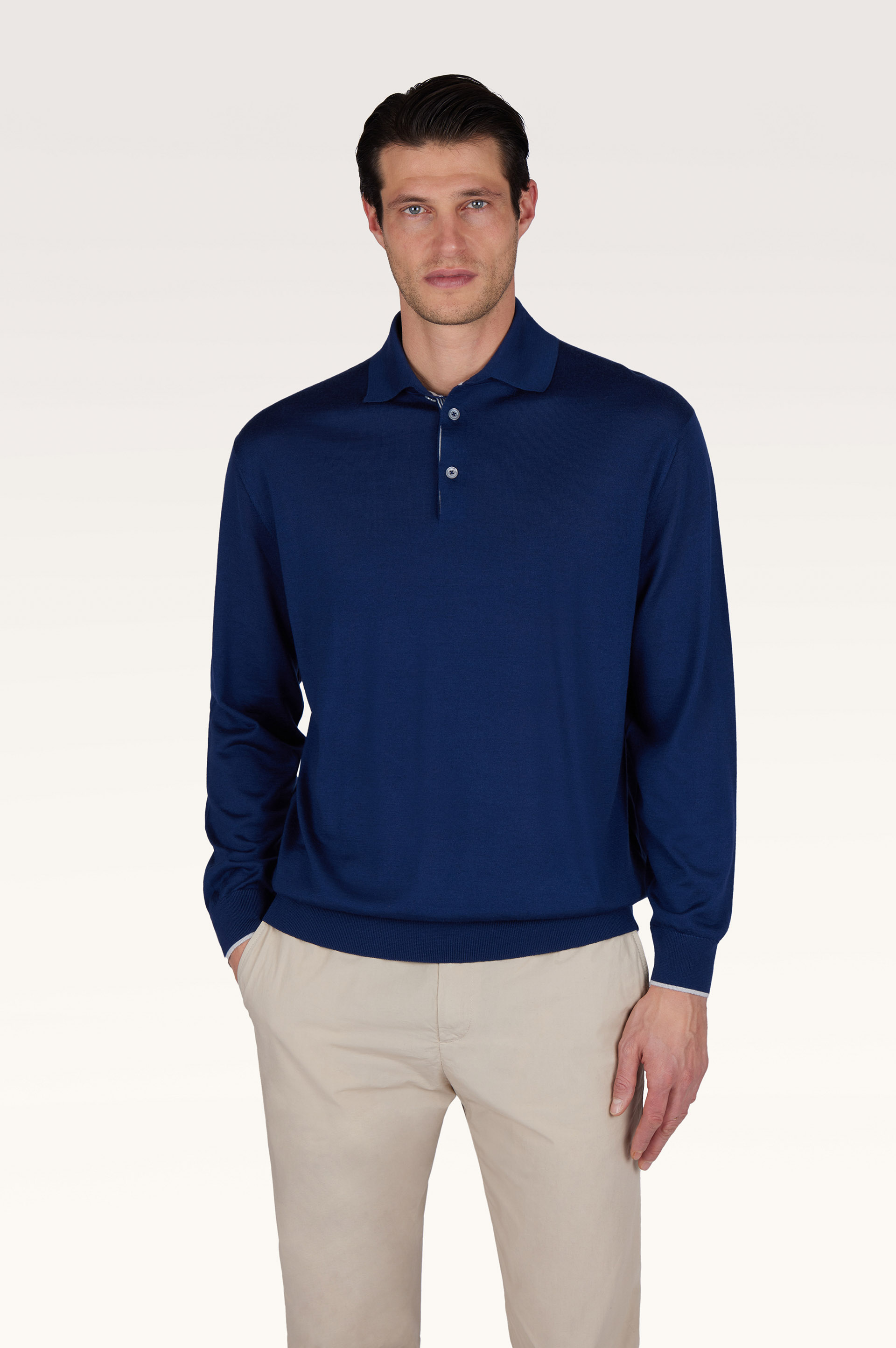 Polo in cashmere and silk Jaipur image number 0