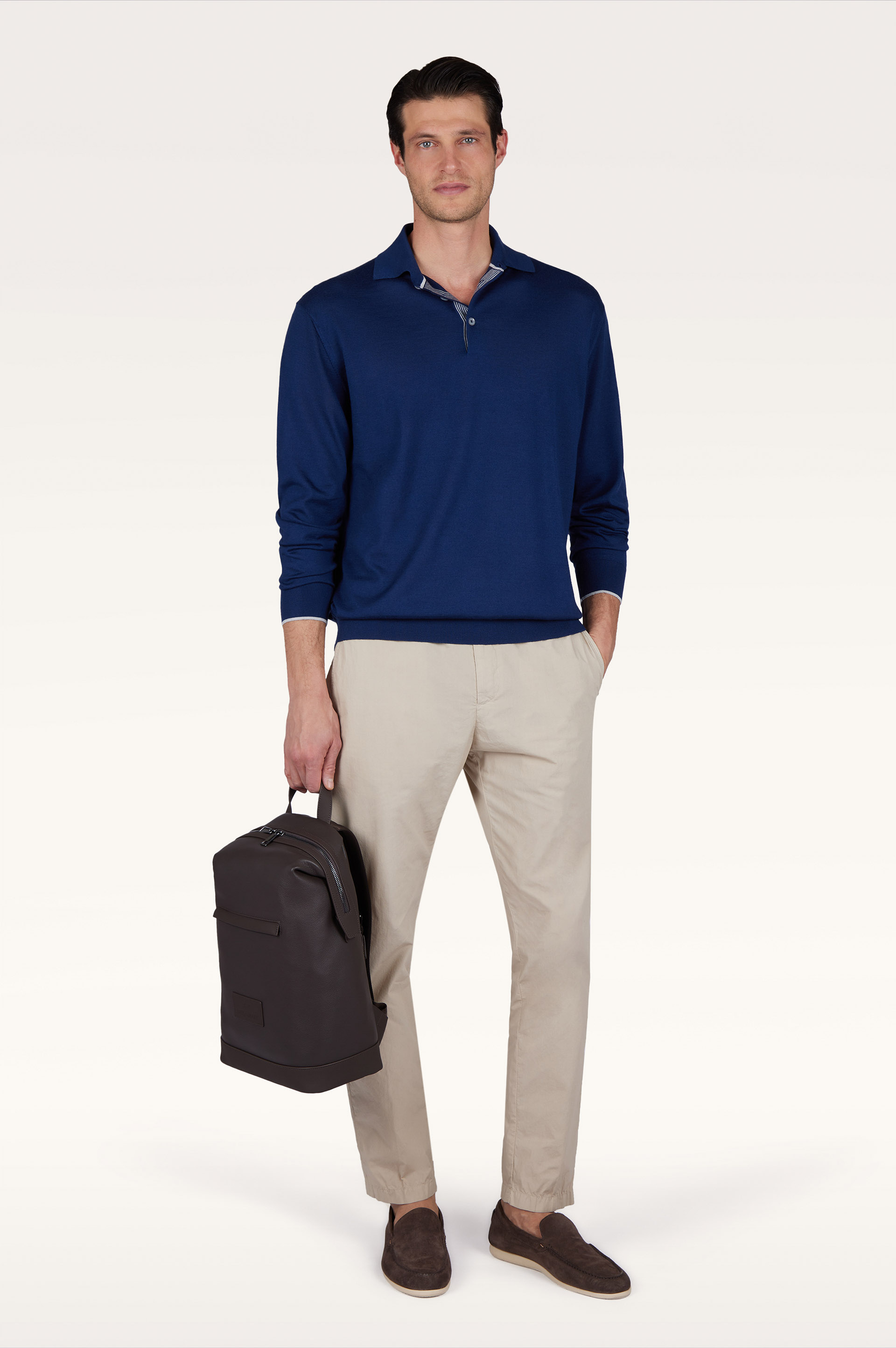 Polo in cashmere and silk Jaipur image number 1
