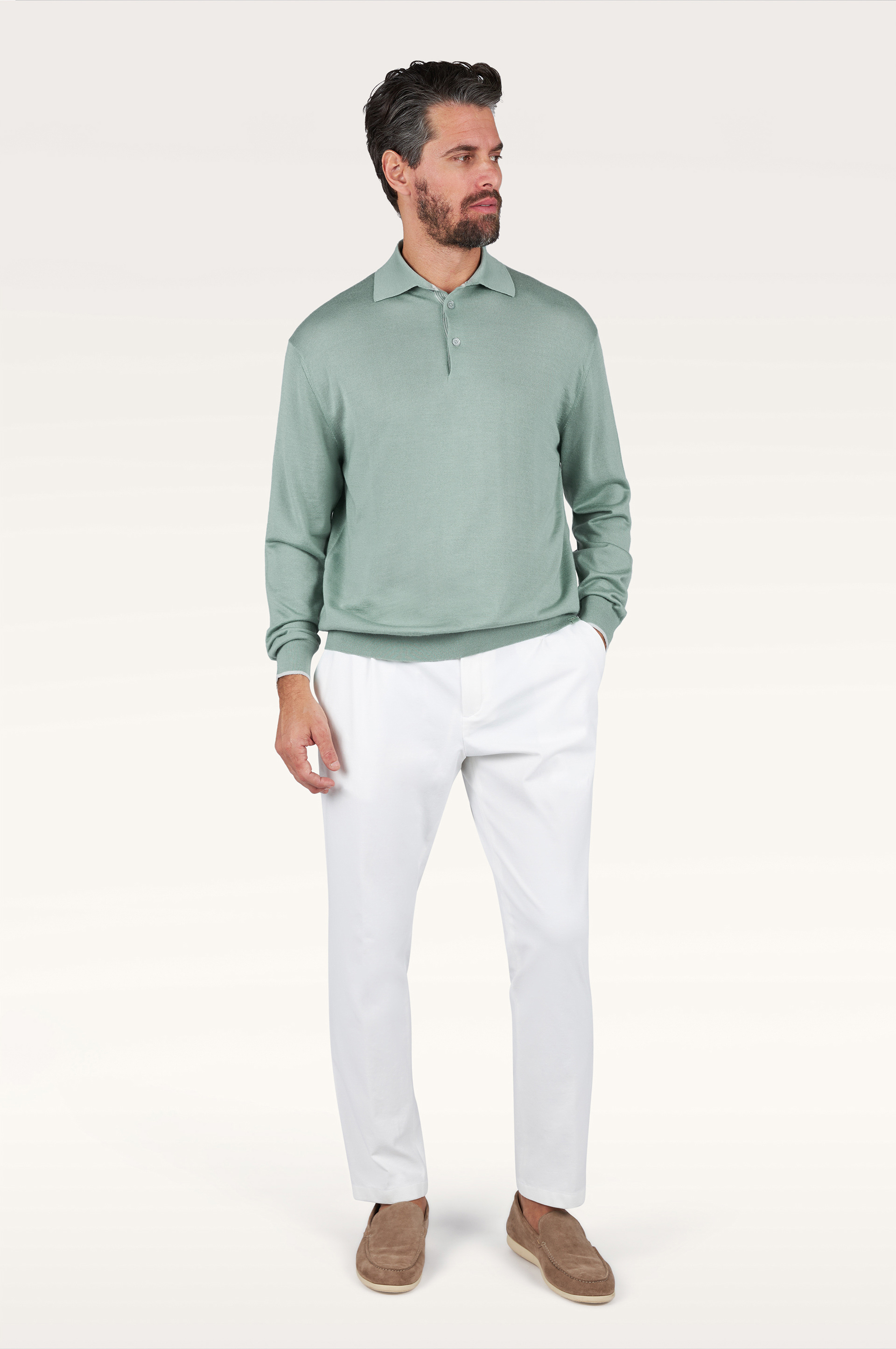 Polo in cashmere and silk Jaipur image number 2