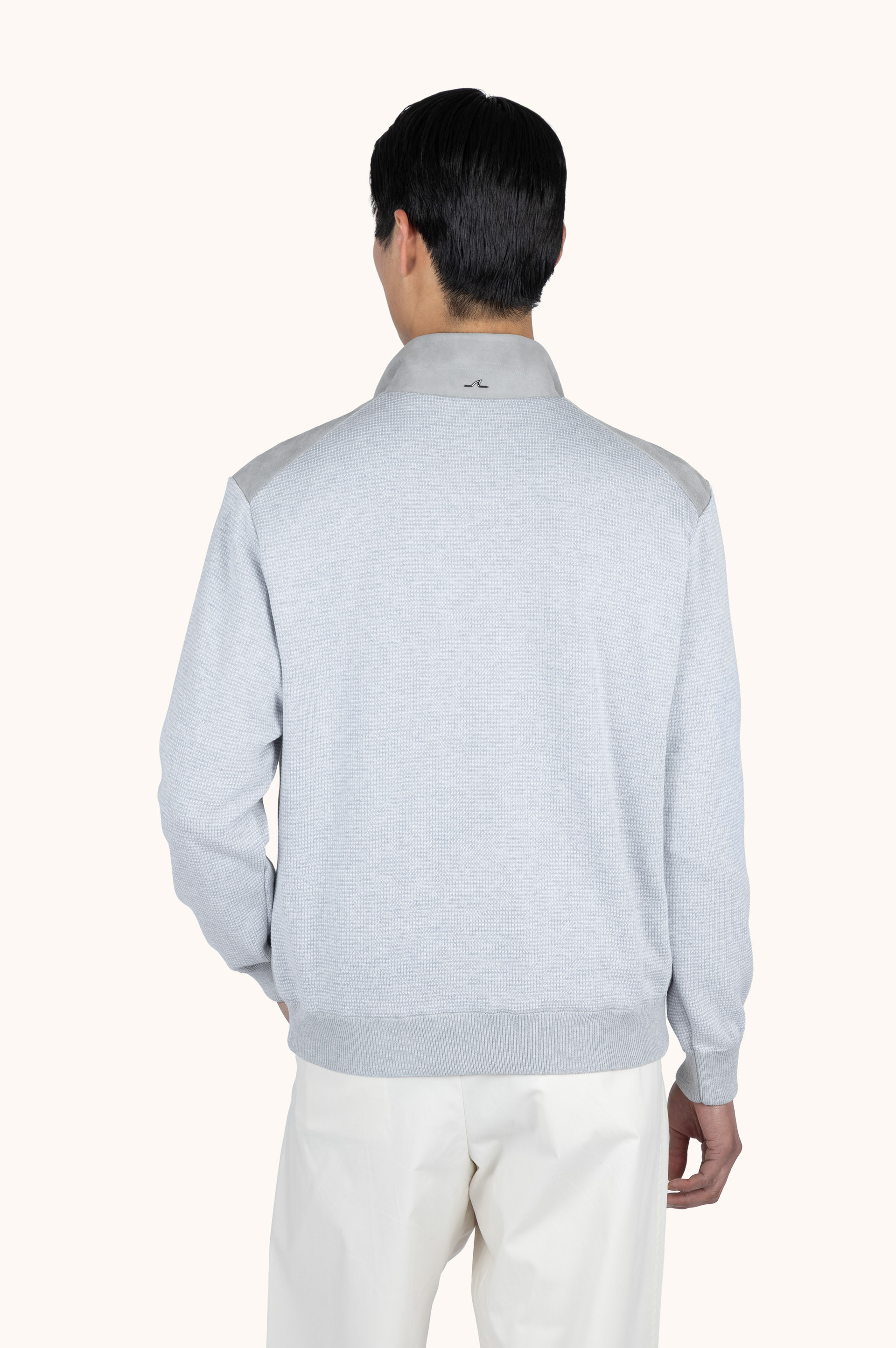 Hybrid knit in silk and cotton with Aqualeather&reg; image number 2