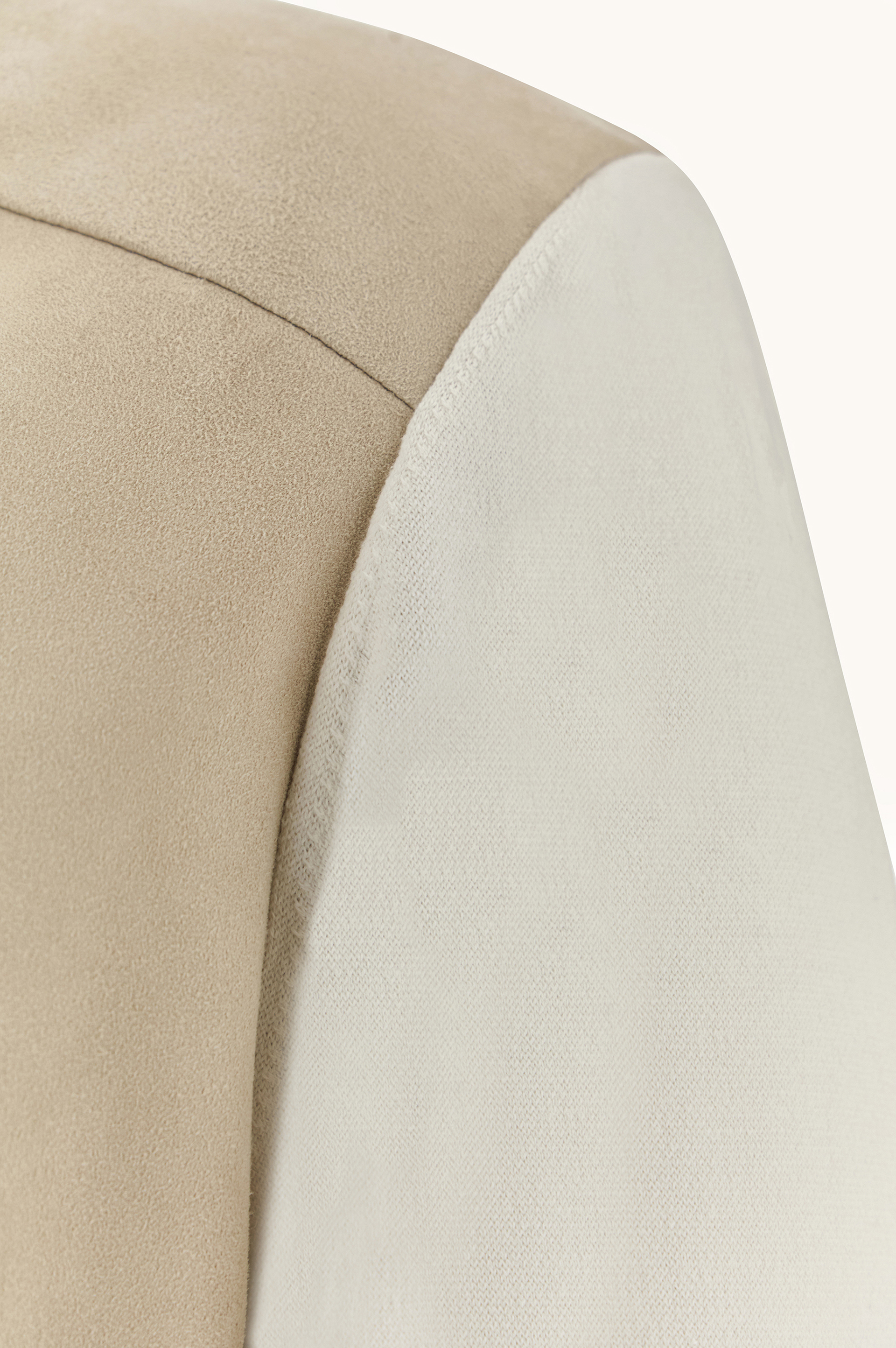 Hybrid bomber in cotton‑silk knit with Aqualeather suede image number 6