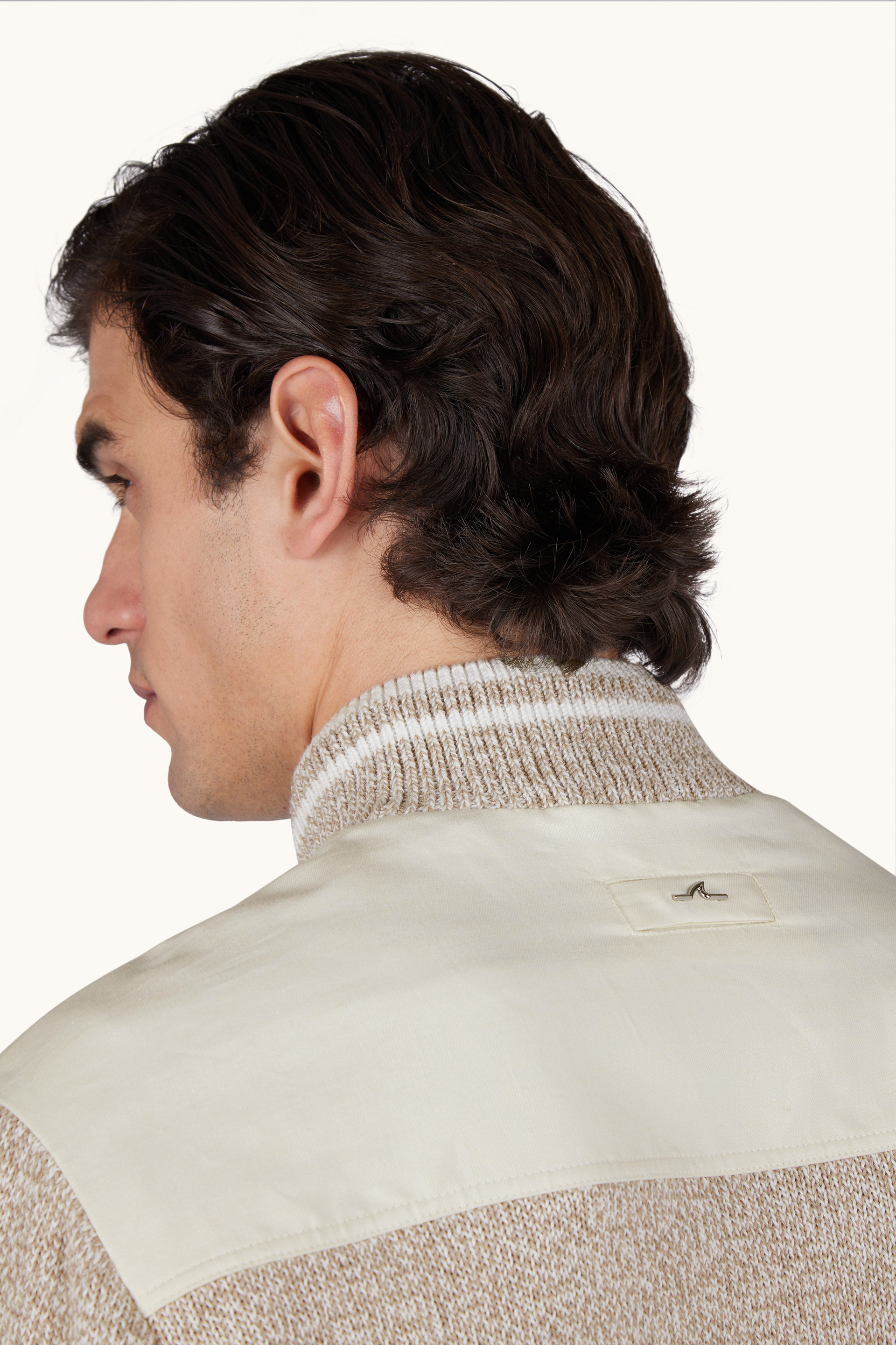 Bomber Hybrid in Lino e Cotone Piuma image number 4