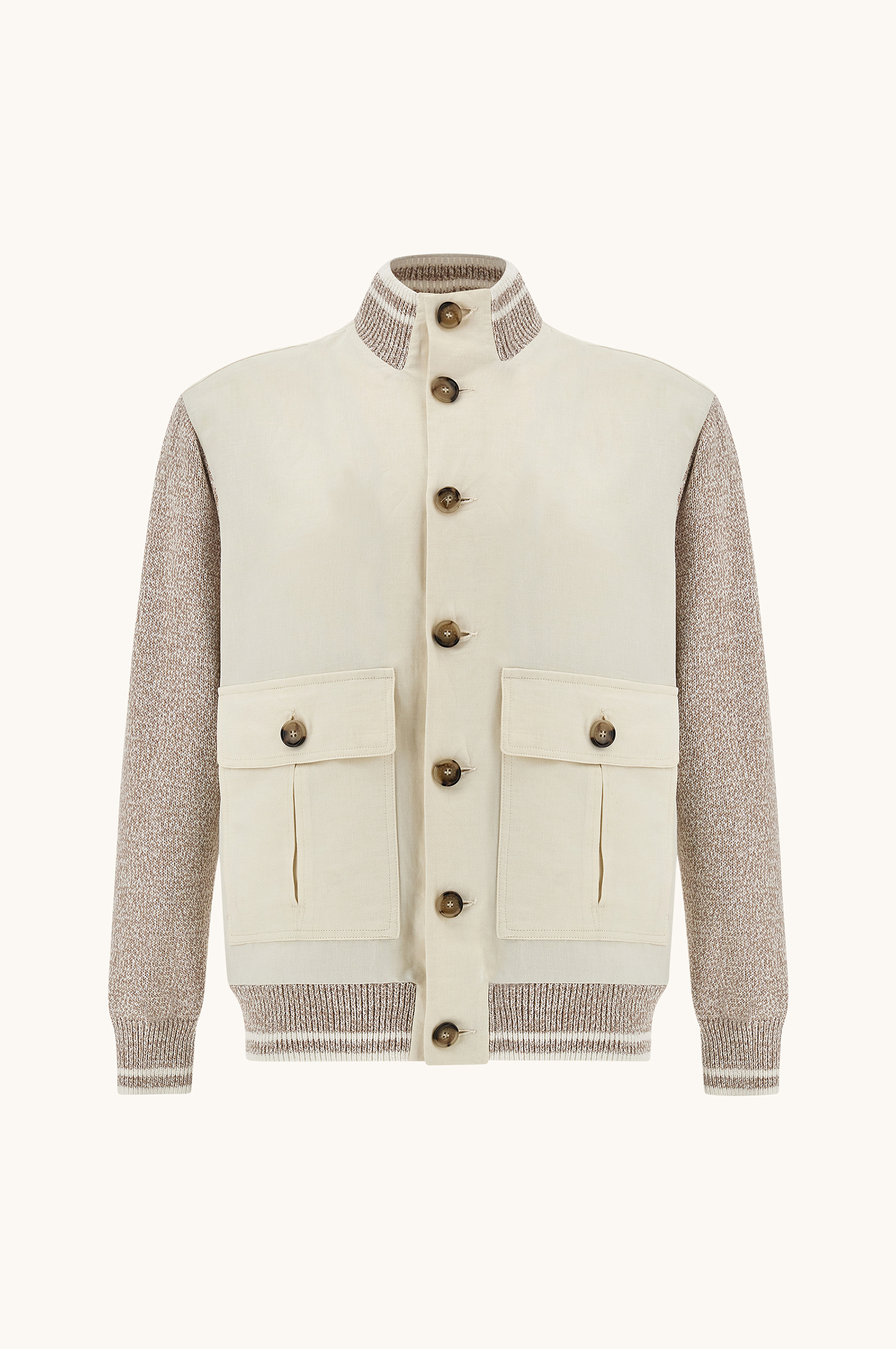 Бомбер Hybrid из льна и хлопка Piuma image number 1