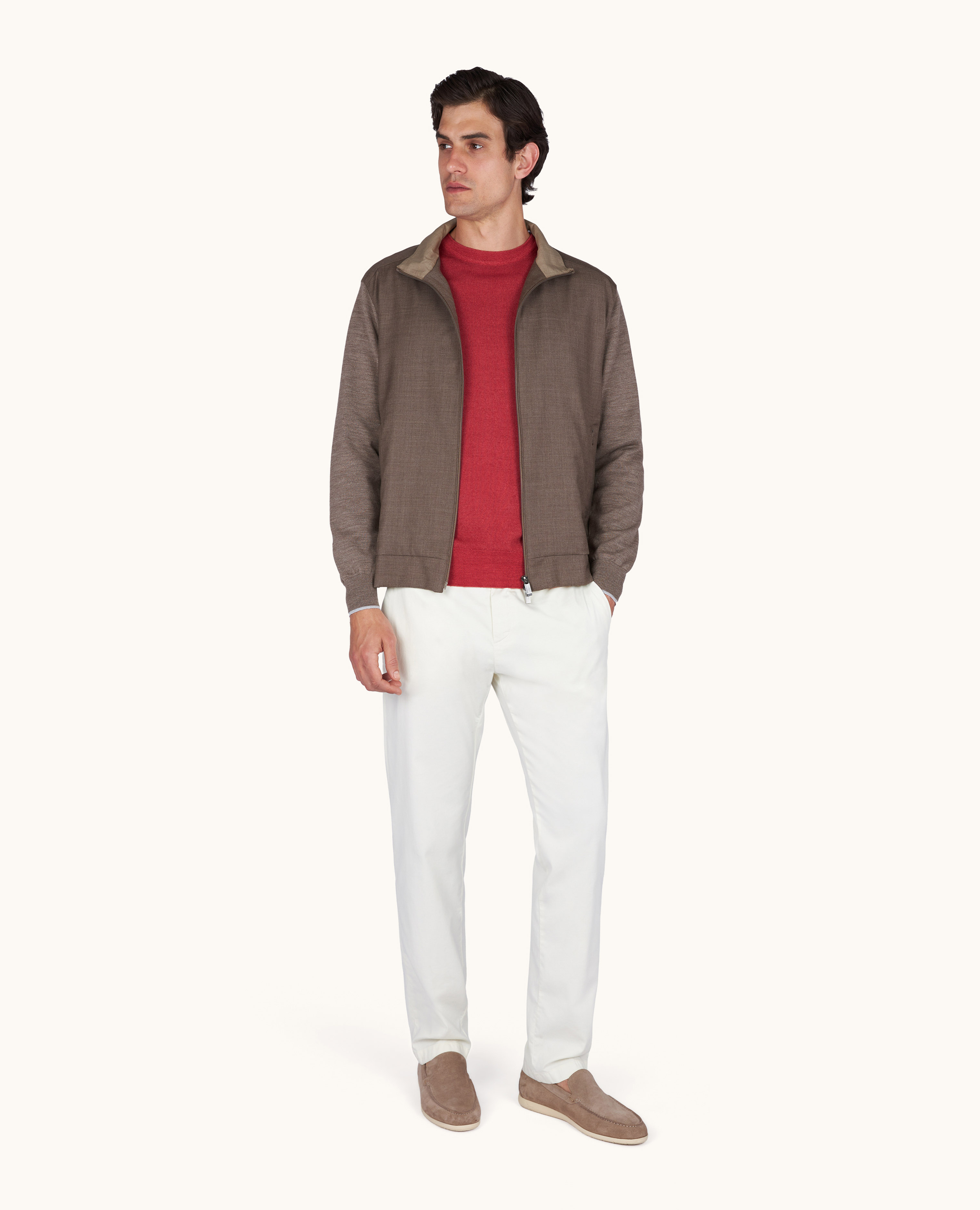 Blouson Hybrid aus Wolle und Seide image number 1