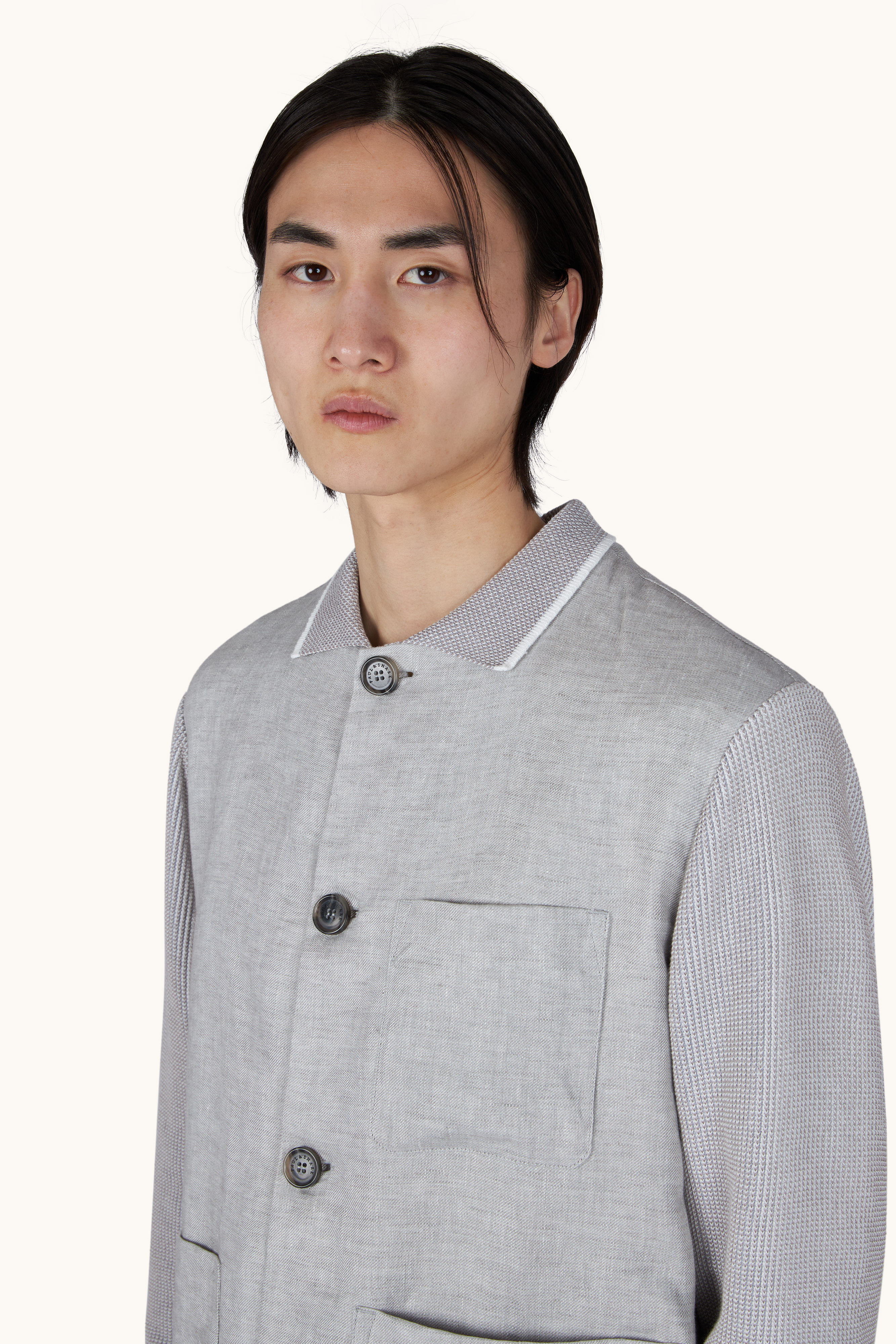 Hybrid cardigan in Piuma cotton and linen image number 4