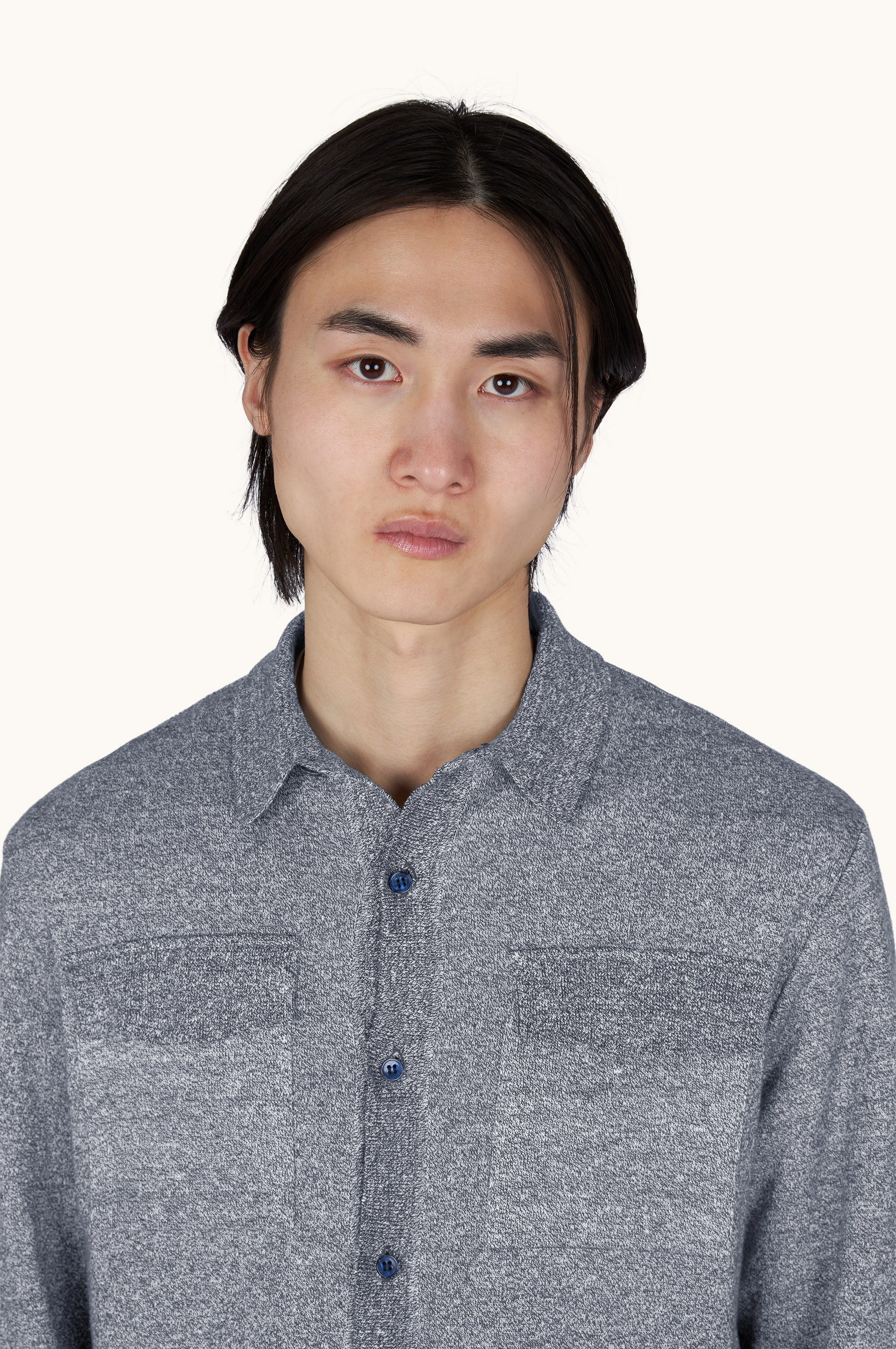 قميص خارجي من كتان وقطن Urukai image number 3