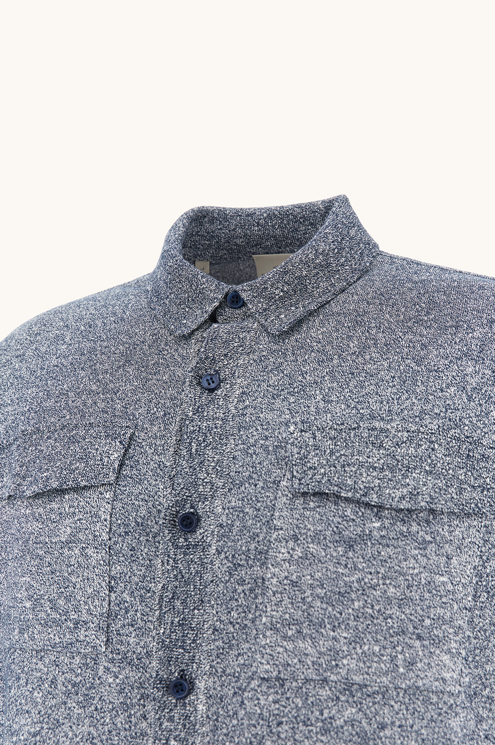 Overshirt in linen and Urukai cotton image number 1