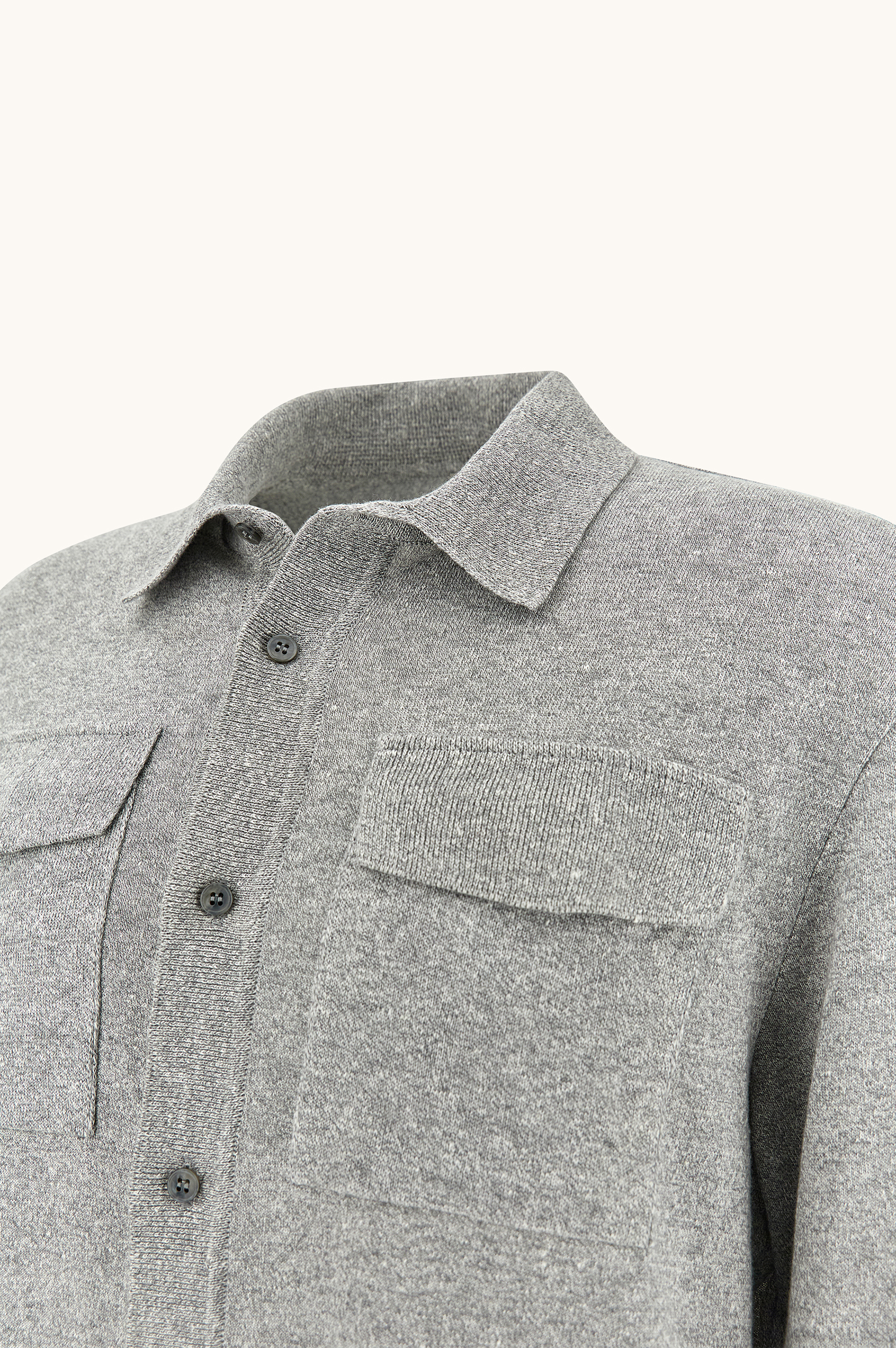 Sobrecamisa en lino y algod&oacute;n Urukai image number 6