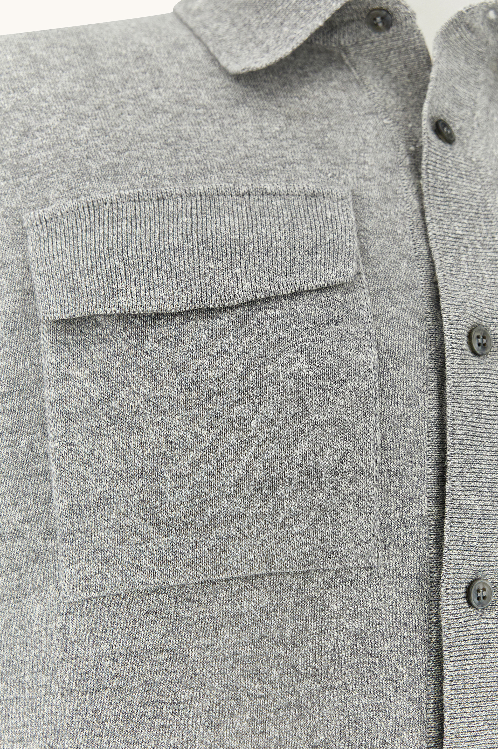 Sobrecamisa en lino y algod&oacute;n Urukai image number 8