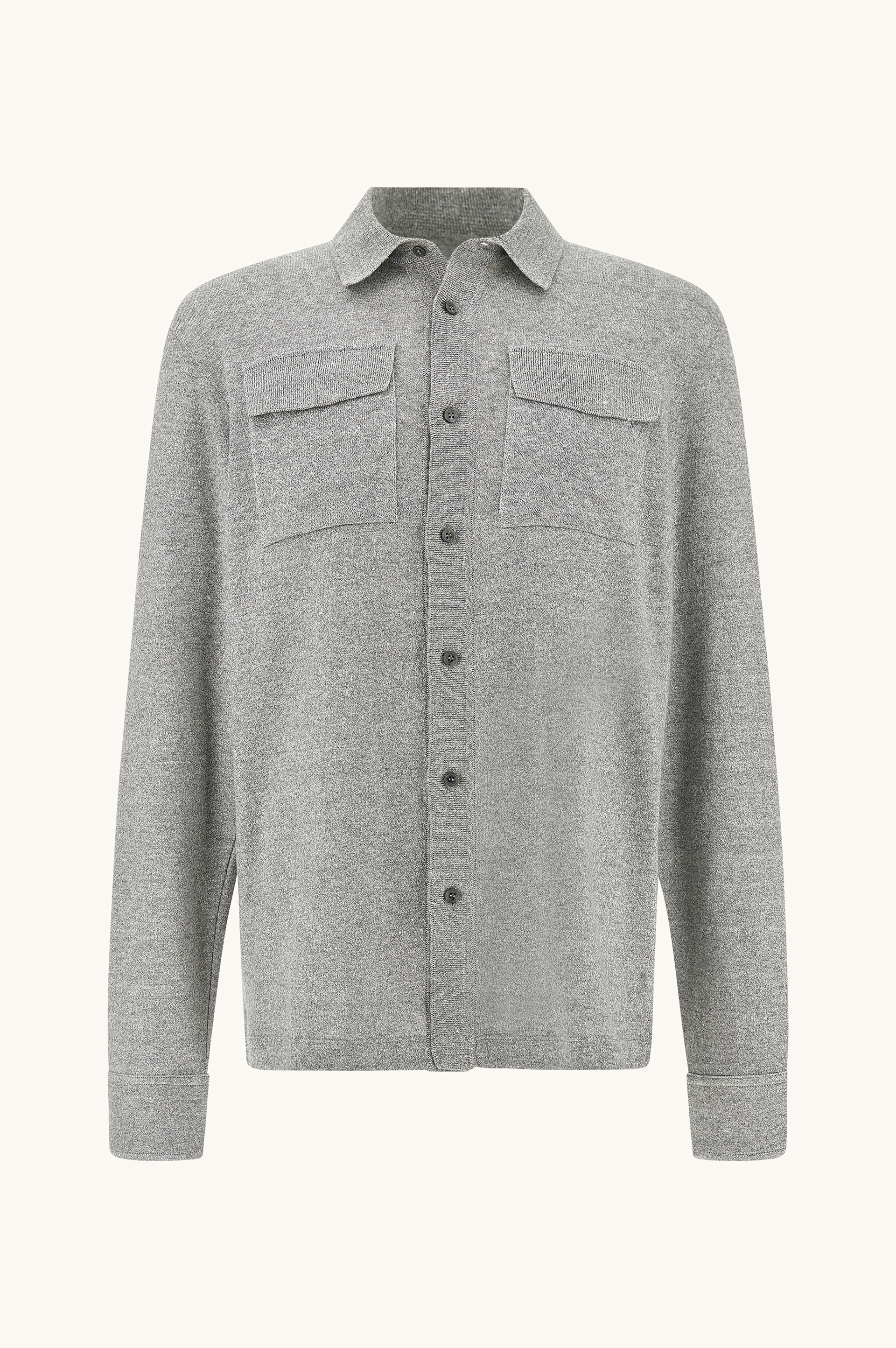 Sobrecamisa en lino y algod&oacute;n Urukai image number 1