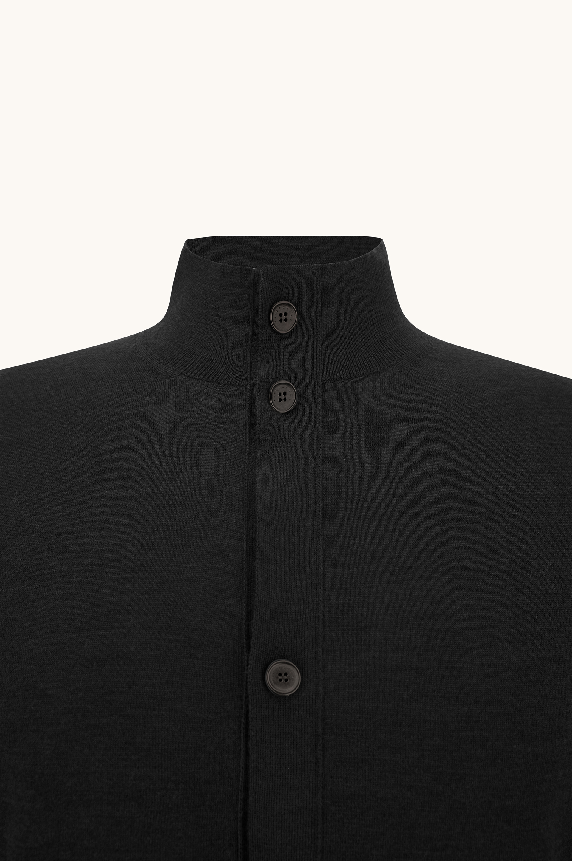 Cardigan in 140'S superfine merino wool image number 1