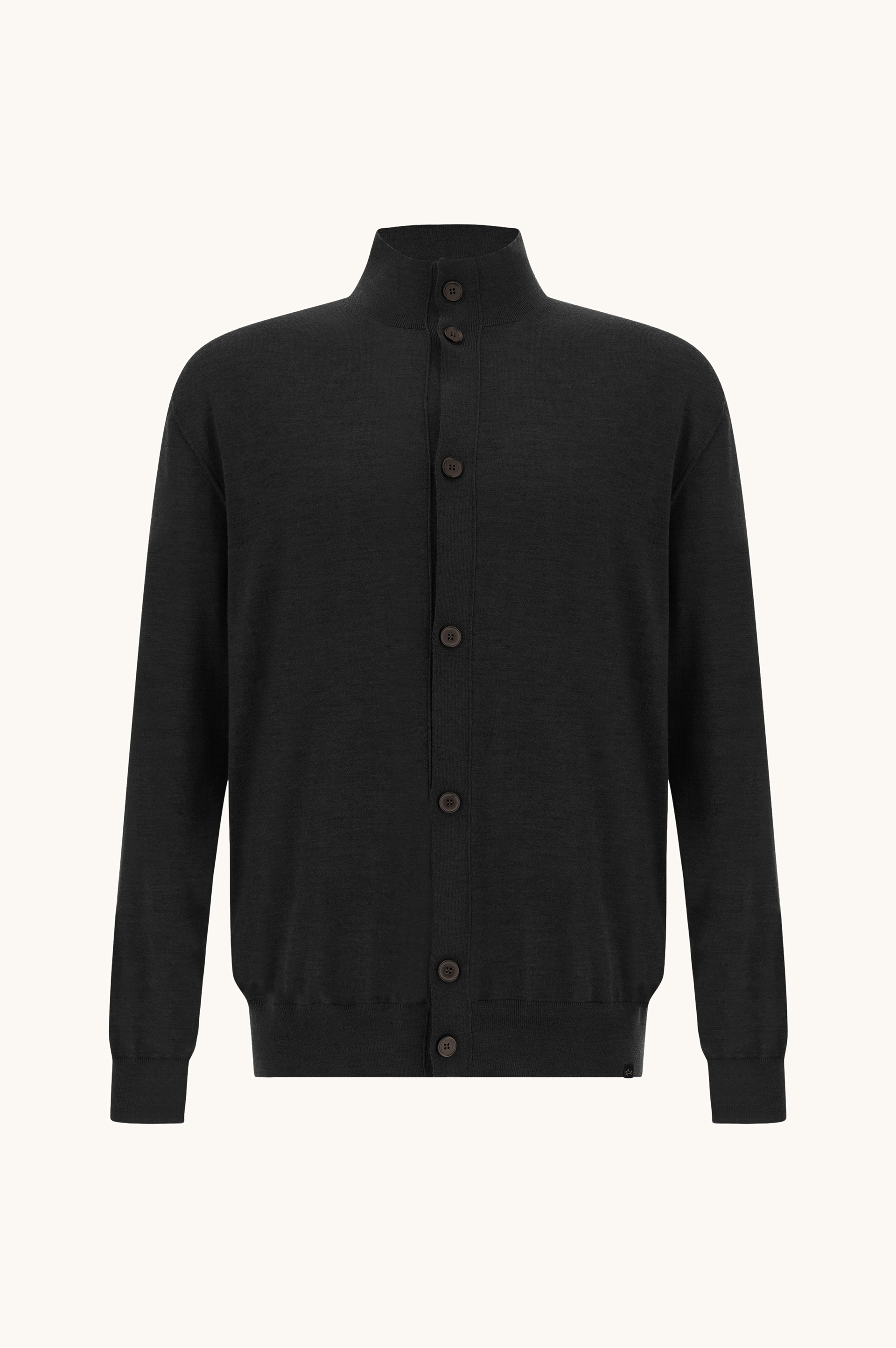 Cardigan in 140'S superfine merino wool image number 0