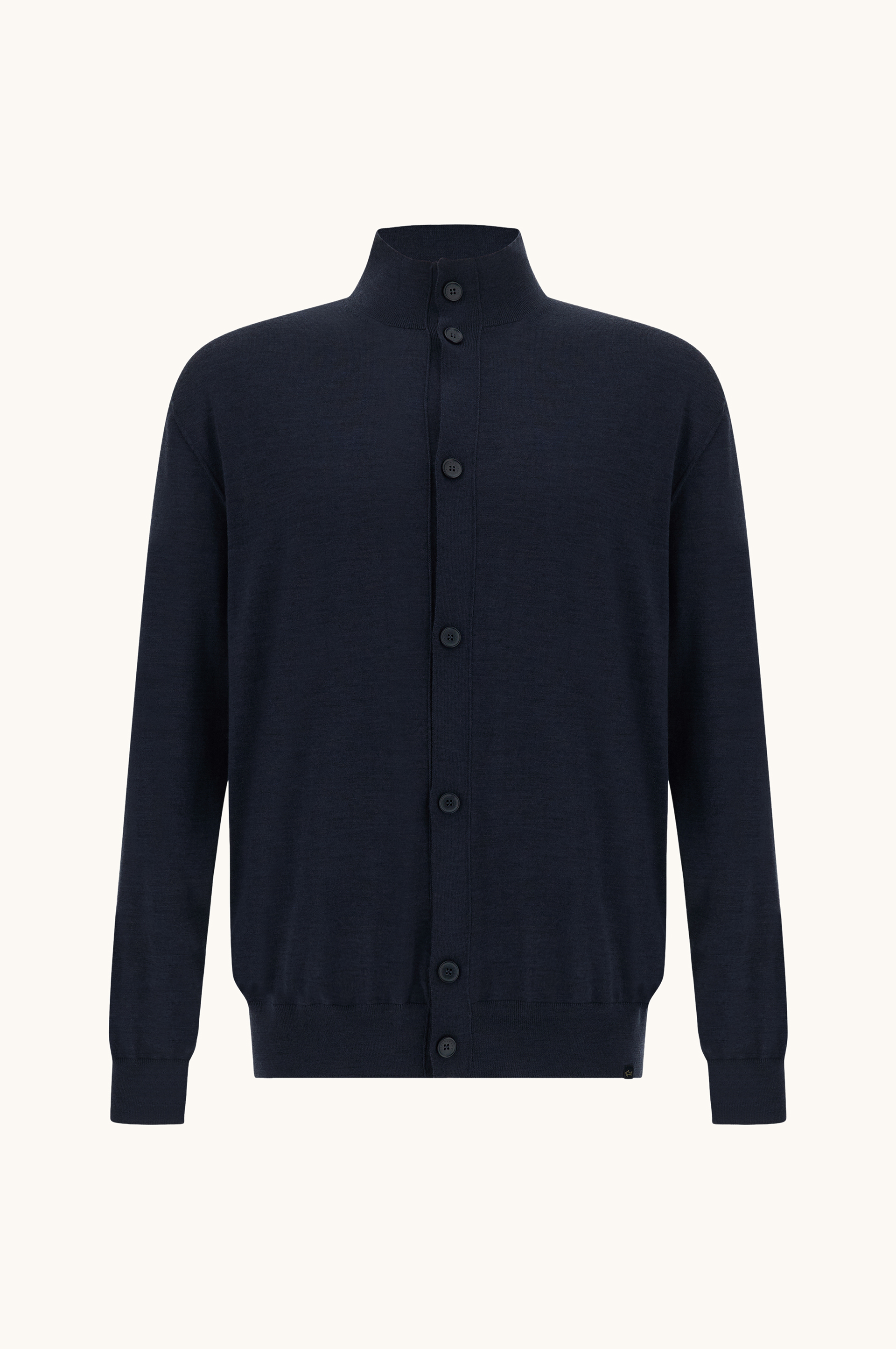 Cardigan in 140'S superfine merino wool image number 0