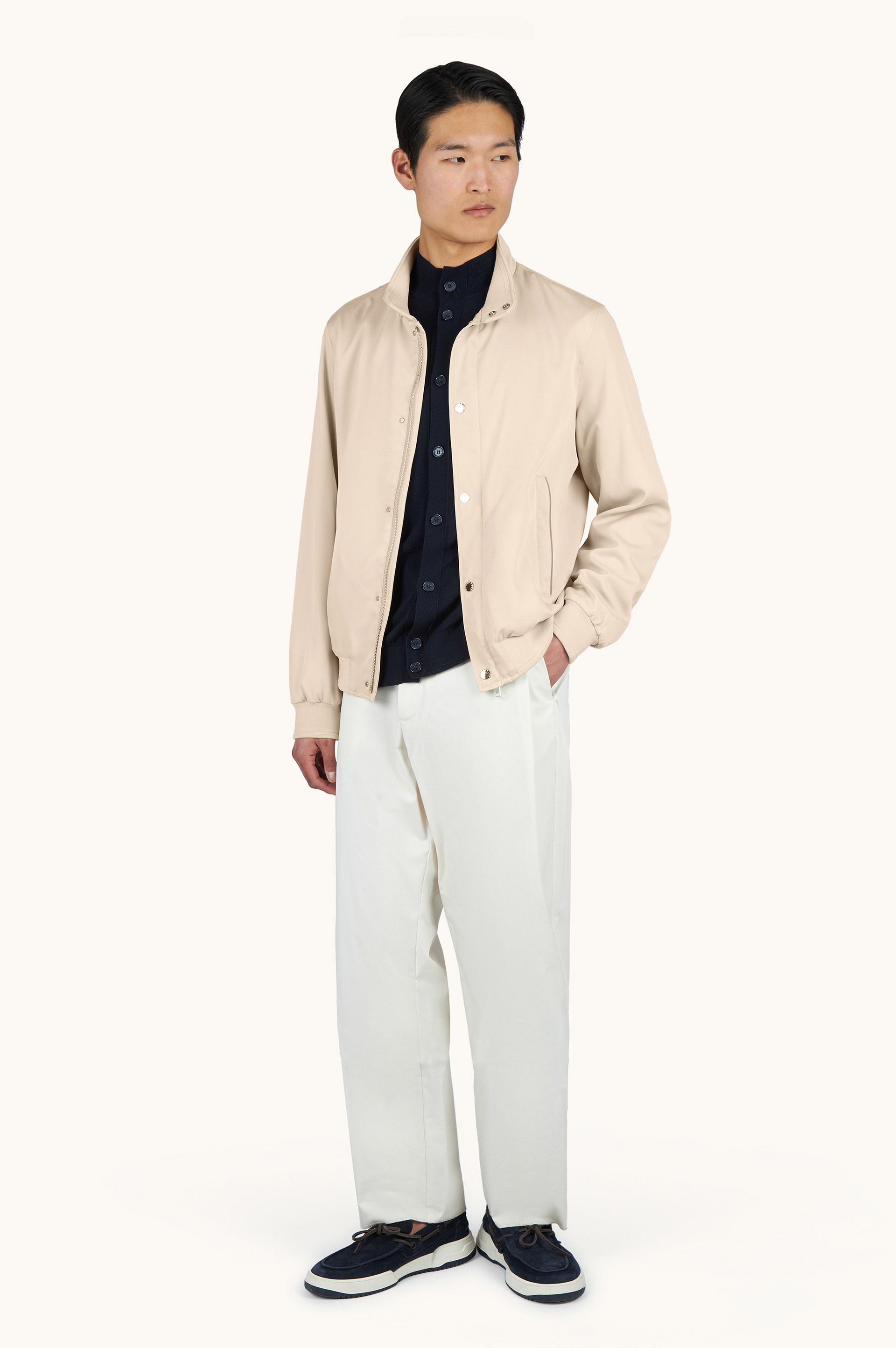 C&aacute;rdigan en lana merino superfina 140'S image number 2