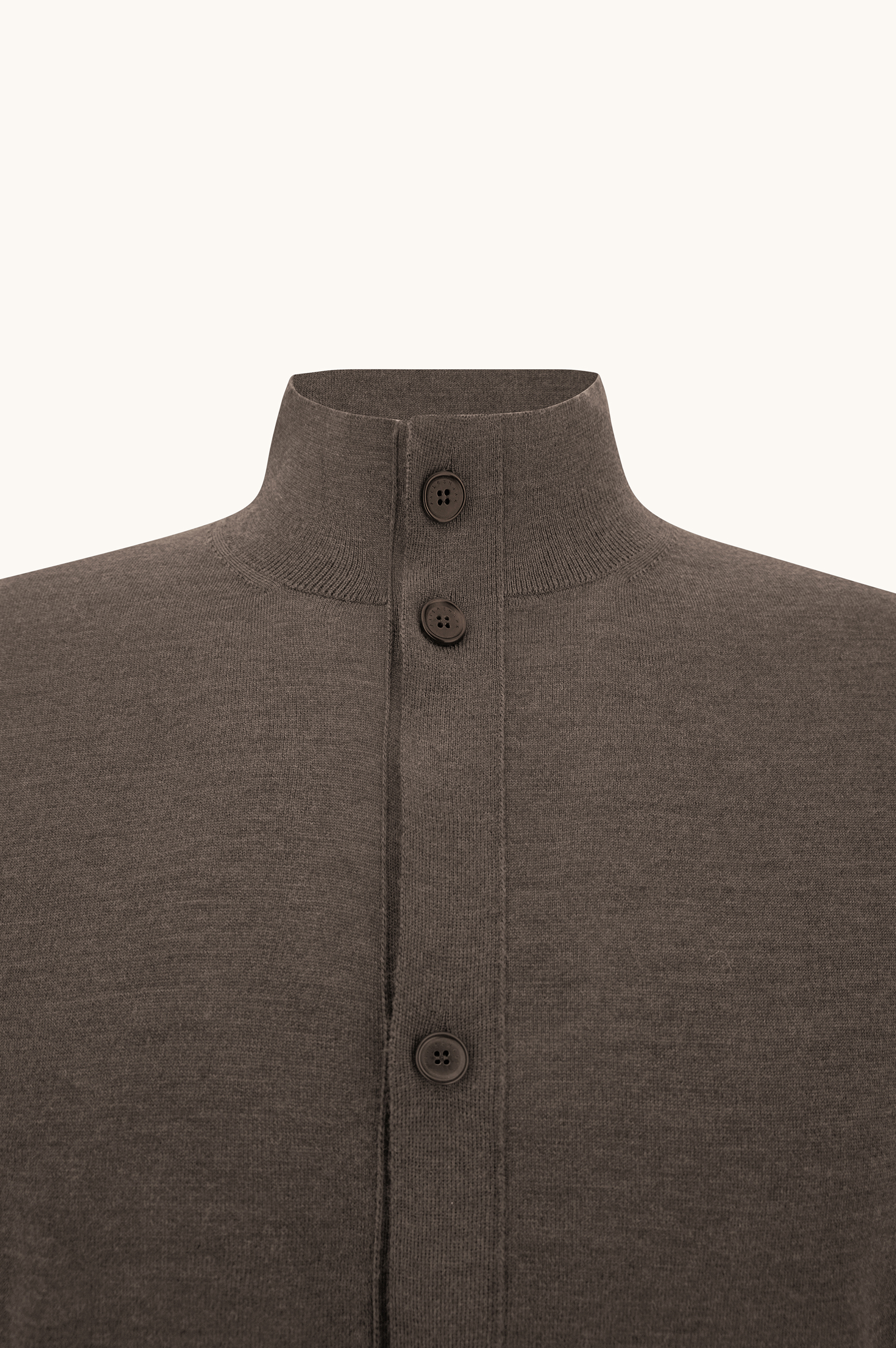 Cardigan in 140'S superfine merino wool image number 1