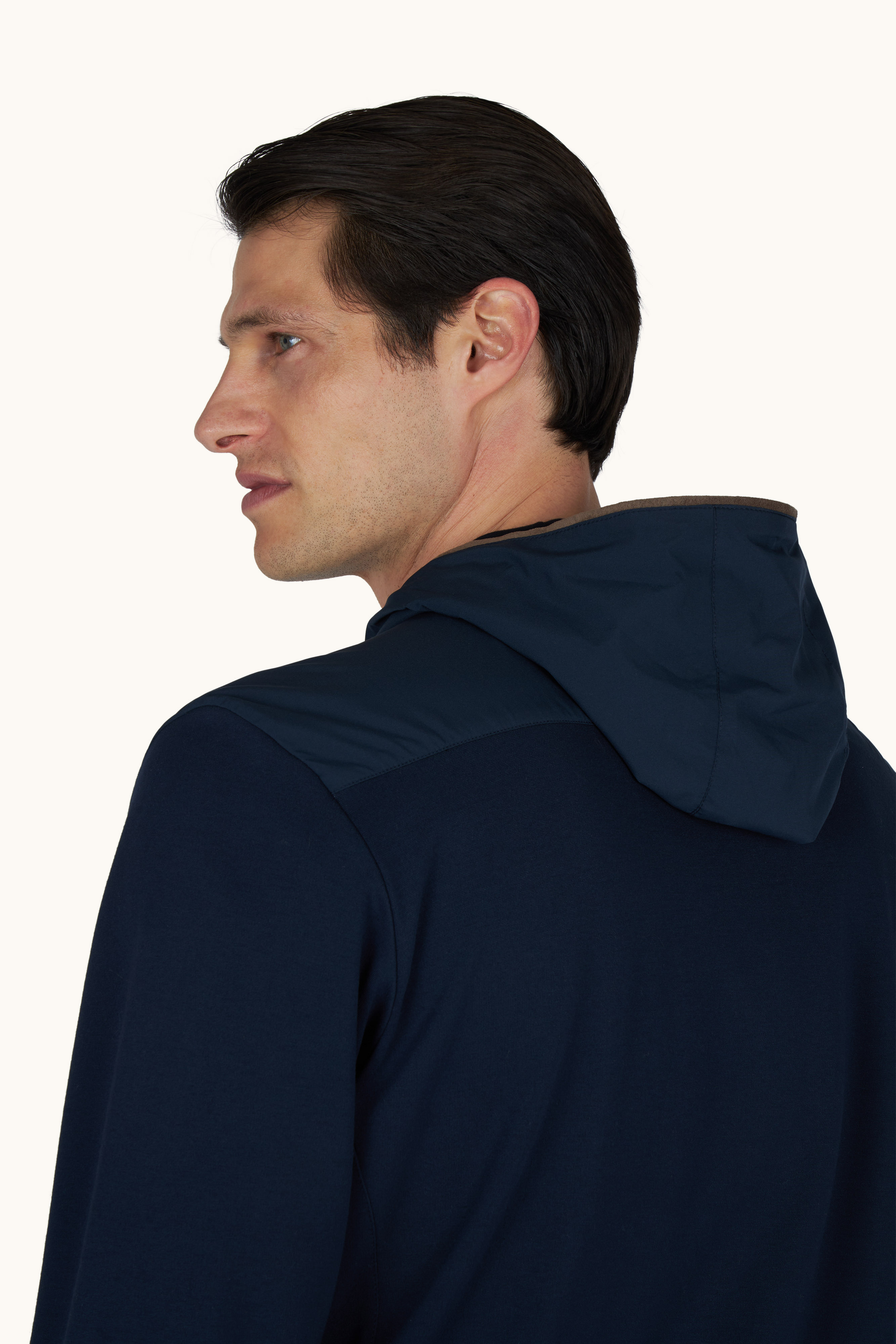 X‑Soft zip‑up sweatshirt in viscose with Alcantara&reg; details image number 5