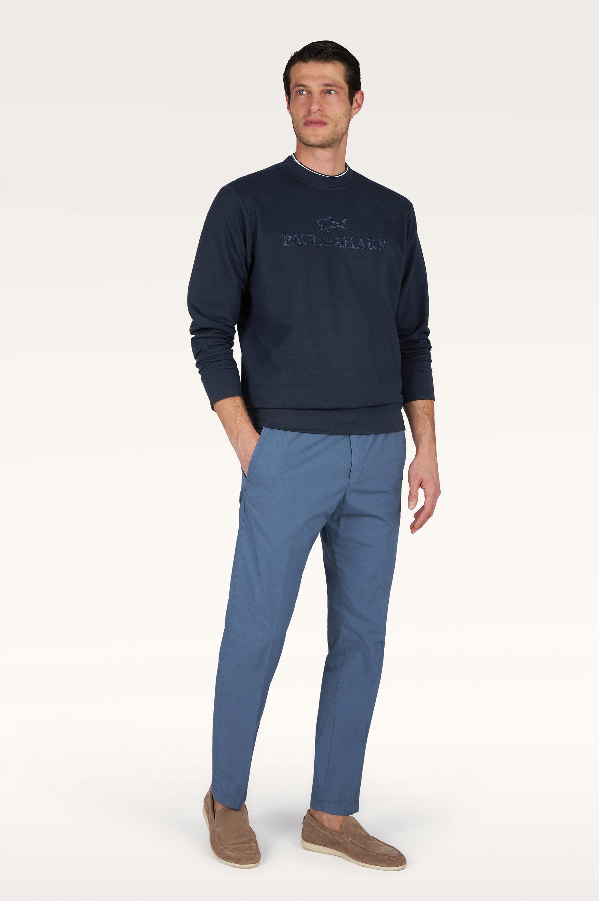 X‑Soft sweatshirt in Active Fleece cotton with logo embroidery image number 2