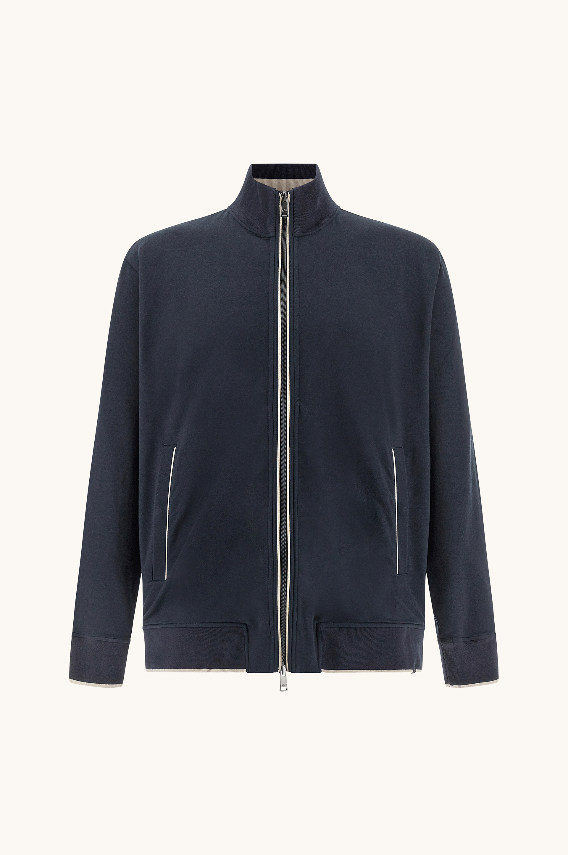 Zip‑up sweatshirt in Active Fleece cotton image number 1