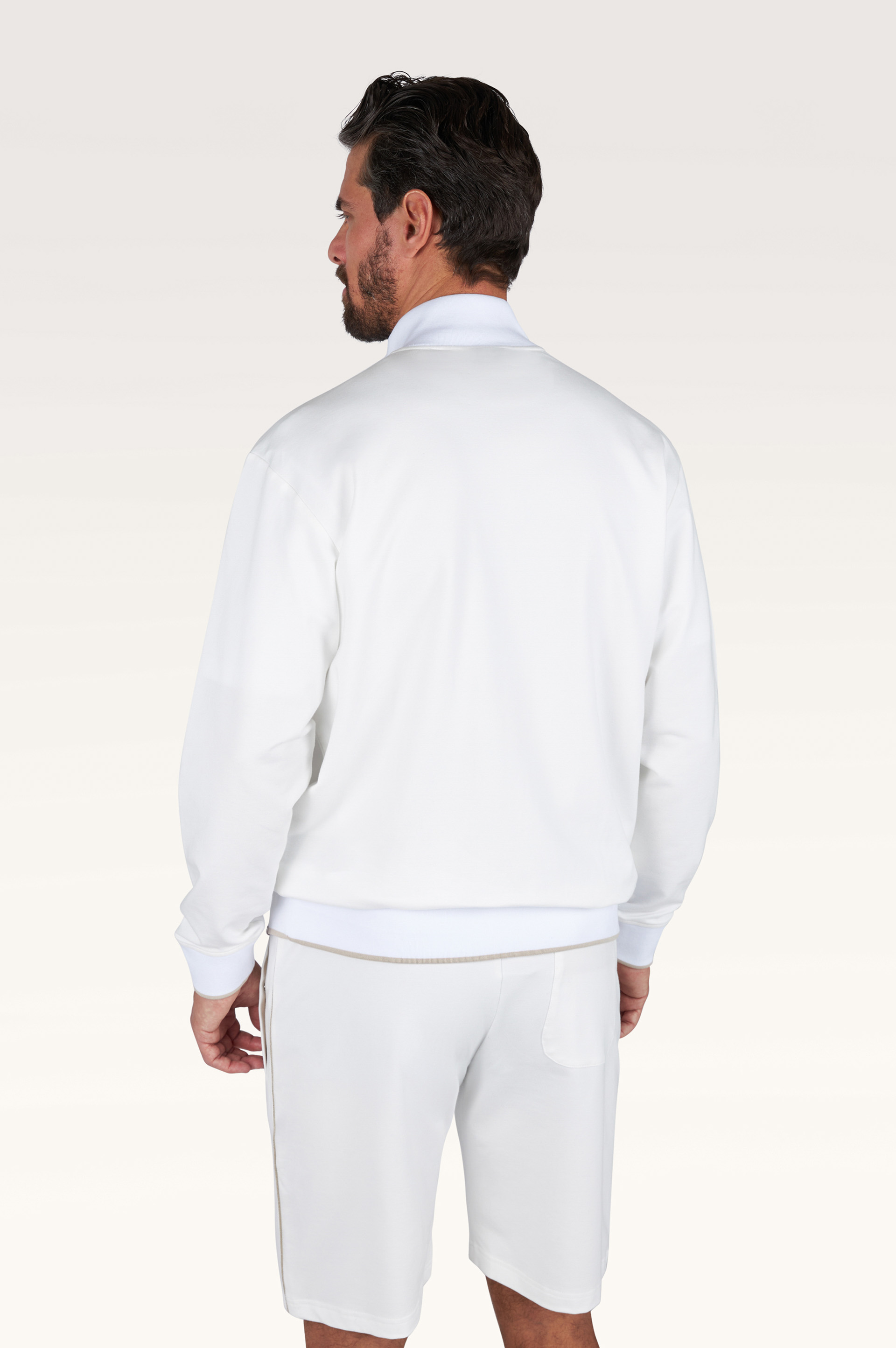 Zip‑up sweatshirt in Active Fleece cotton image number 3