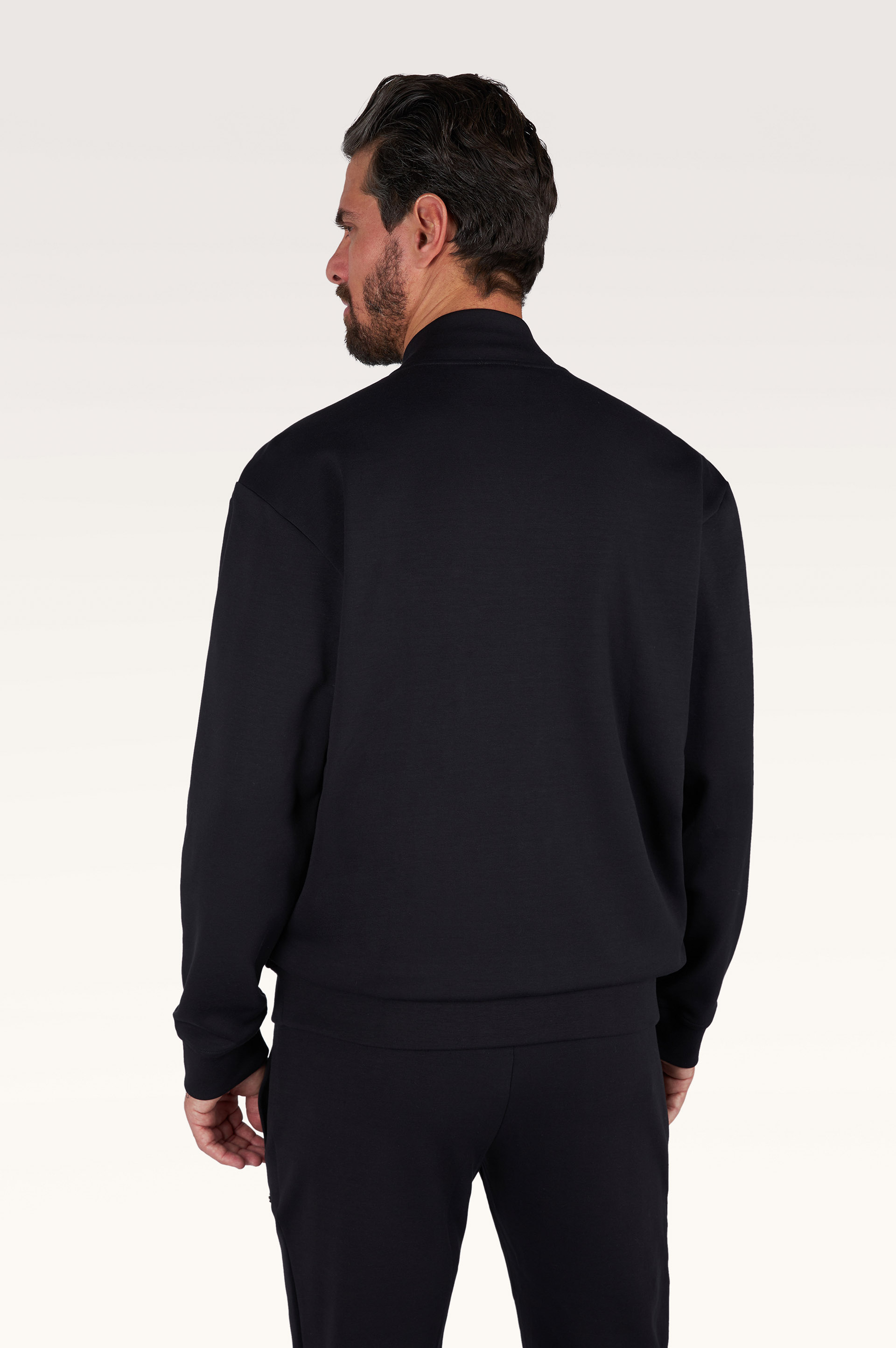 Zip‑up sweatshirt in Active Fleece cotton image number 3