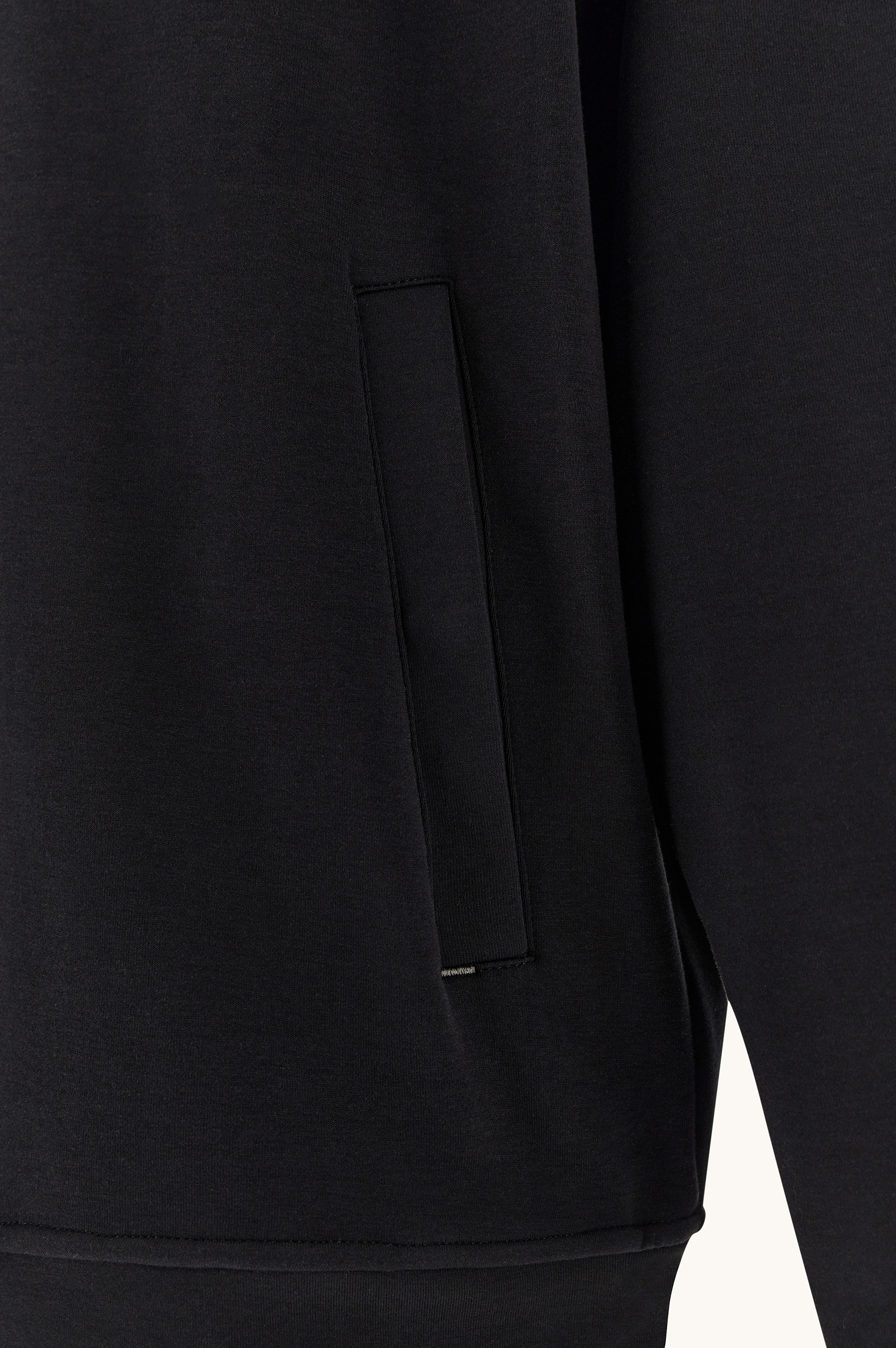 Zip‑up sweatshirt in Active Fleece cotton image number 6