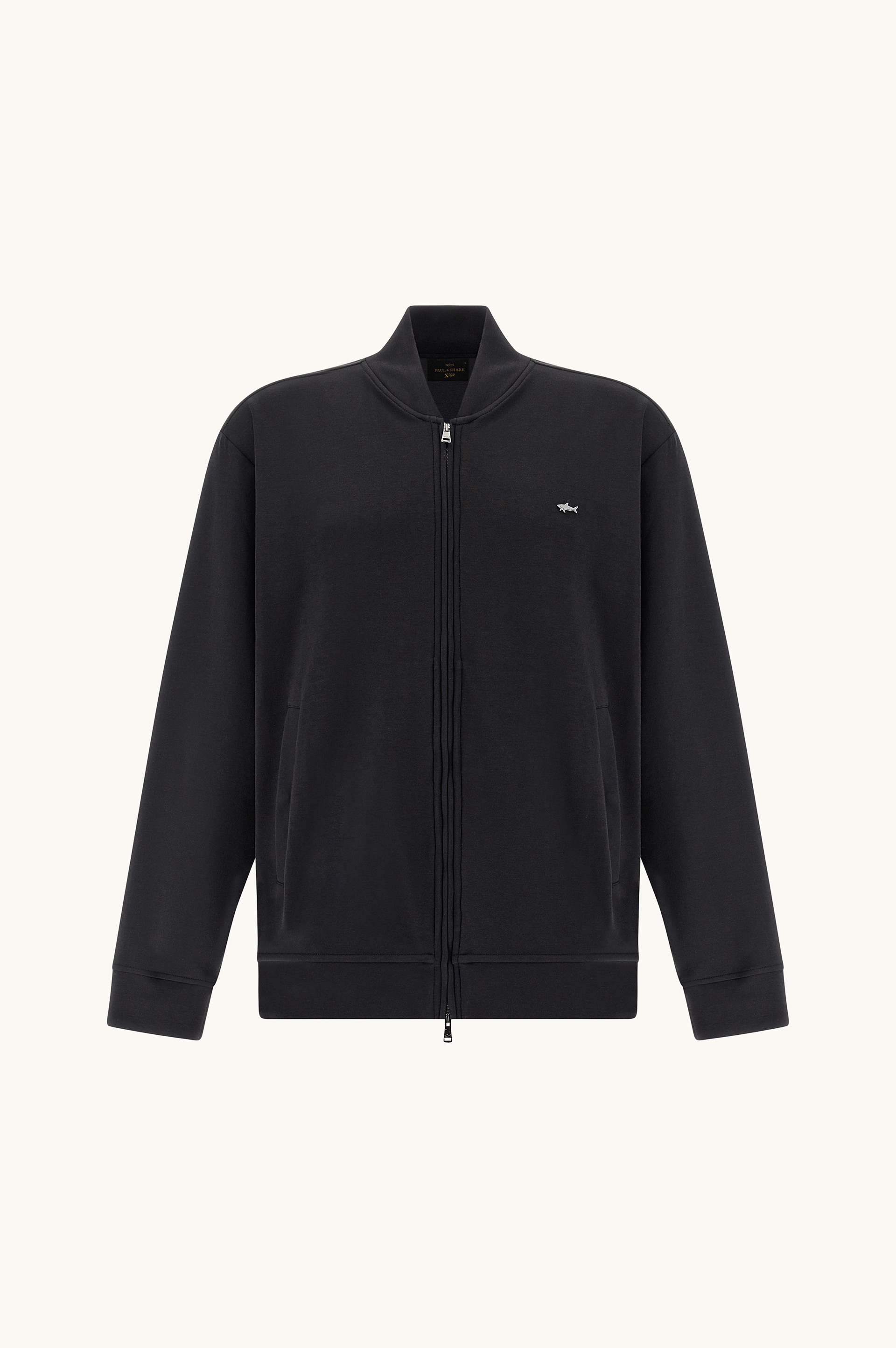 Zip‑up sweatshirt in Active Fleece cotton image number 1