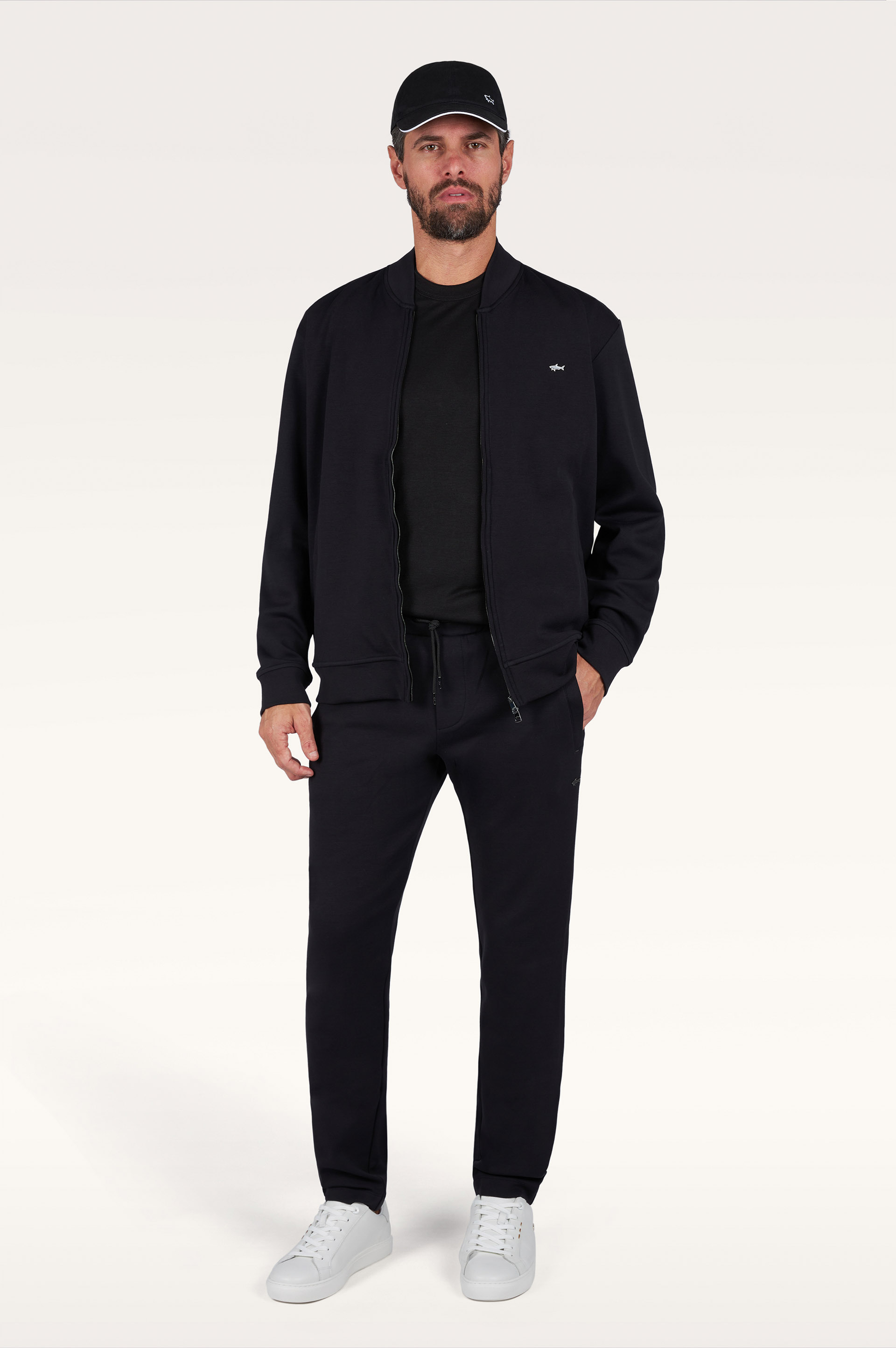 Zip‑up sweatshirt in Active Fleece cotton image number 2