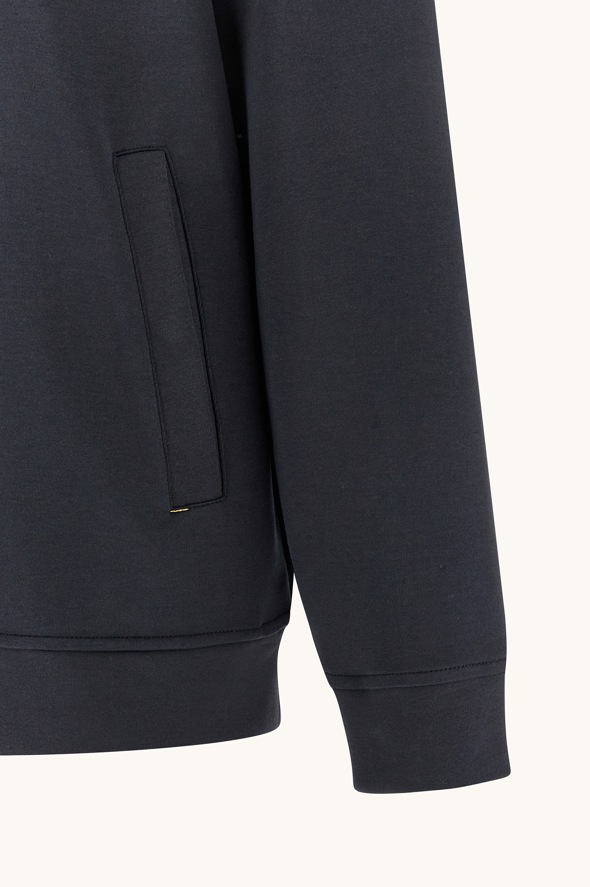 Zip‑up sweatshirt in Active Fleece cotton image number 2