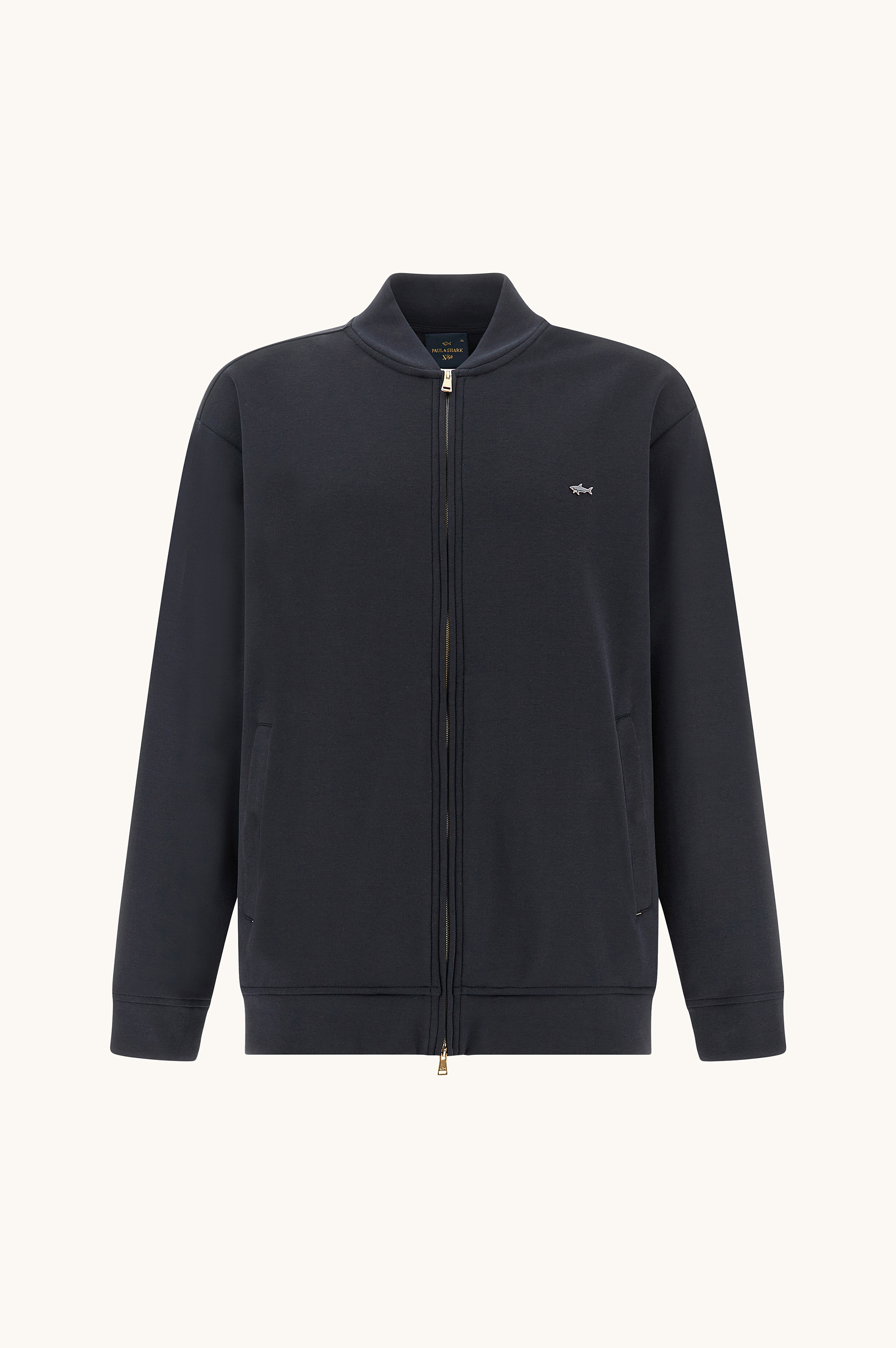 Zip‑up sweatshirt in Active Fleece cotton image number 0