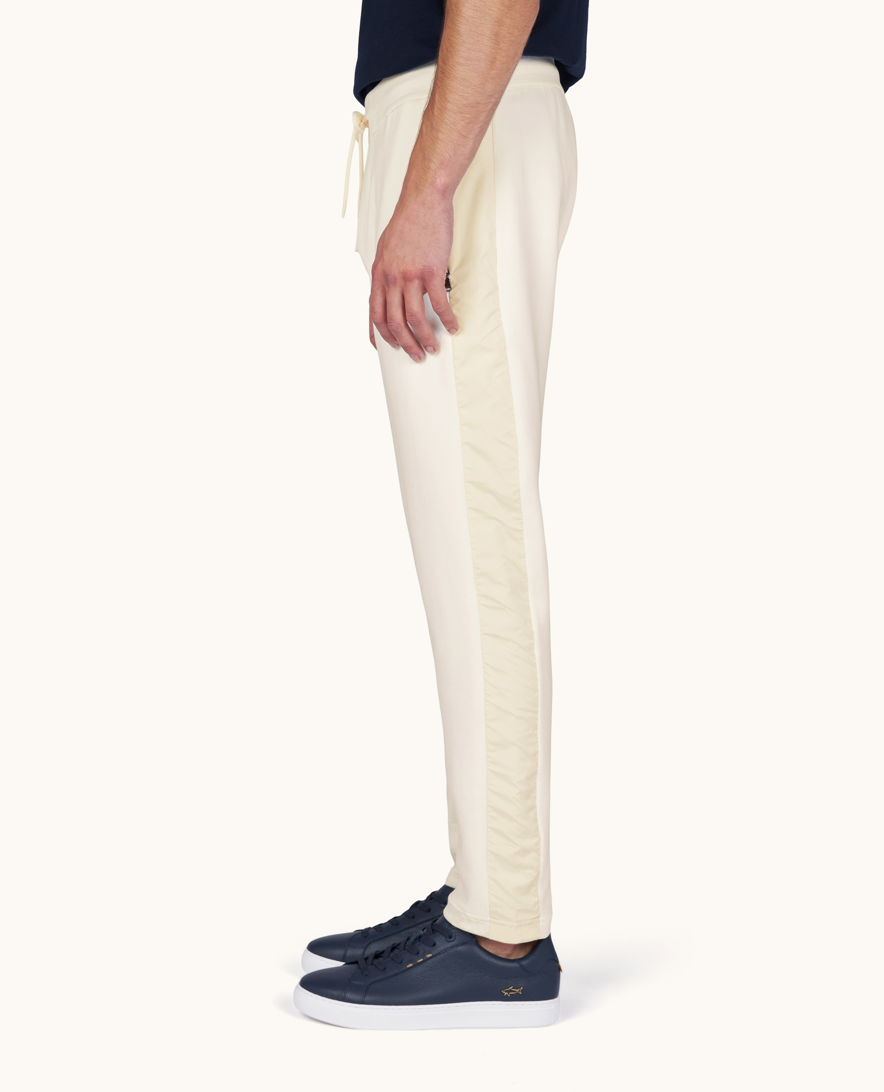 Pantalone sportivo in Active Fleece con dettagli in microfibra image number 4