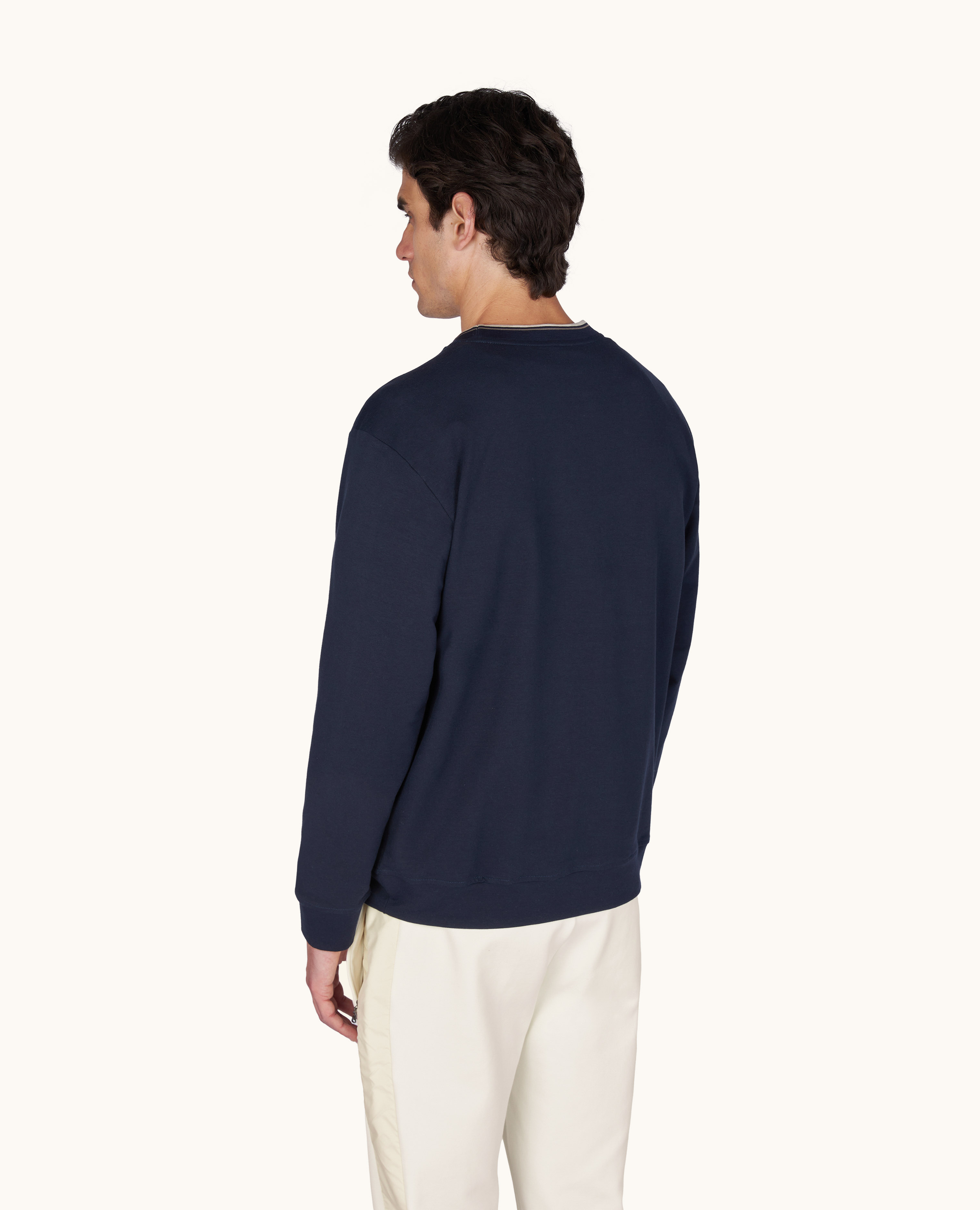 Felpa X-Soft in cotone con ricamo araldico image number 2