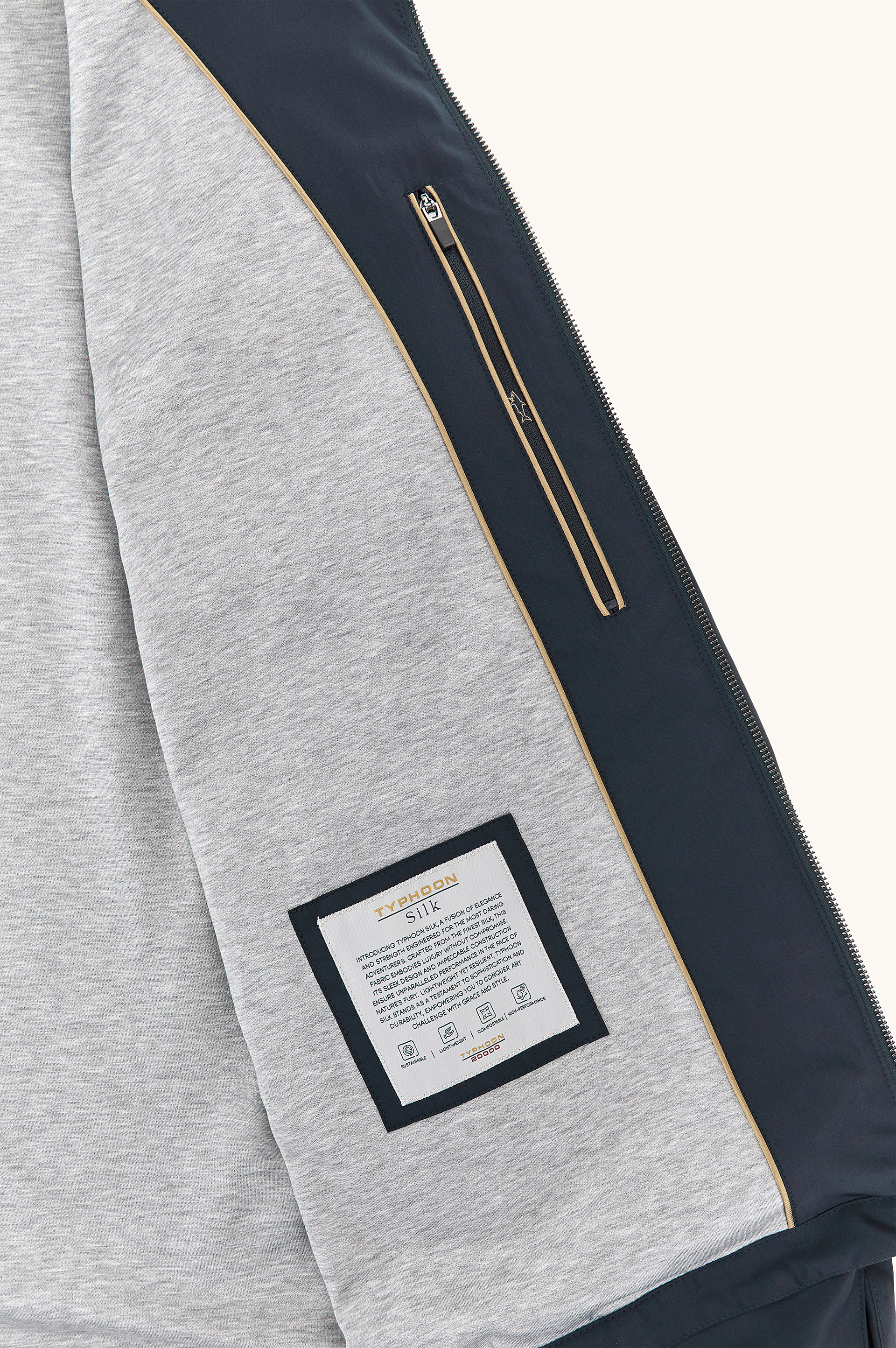 Typhoon&reg; Silk blouson with Aqualeather suede details image number 6