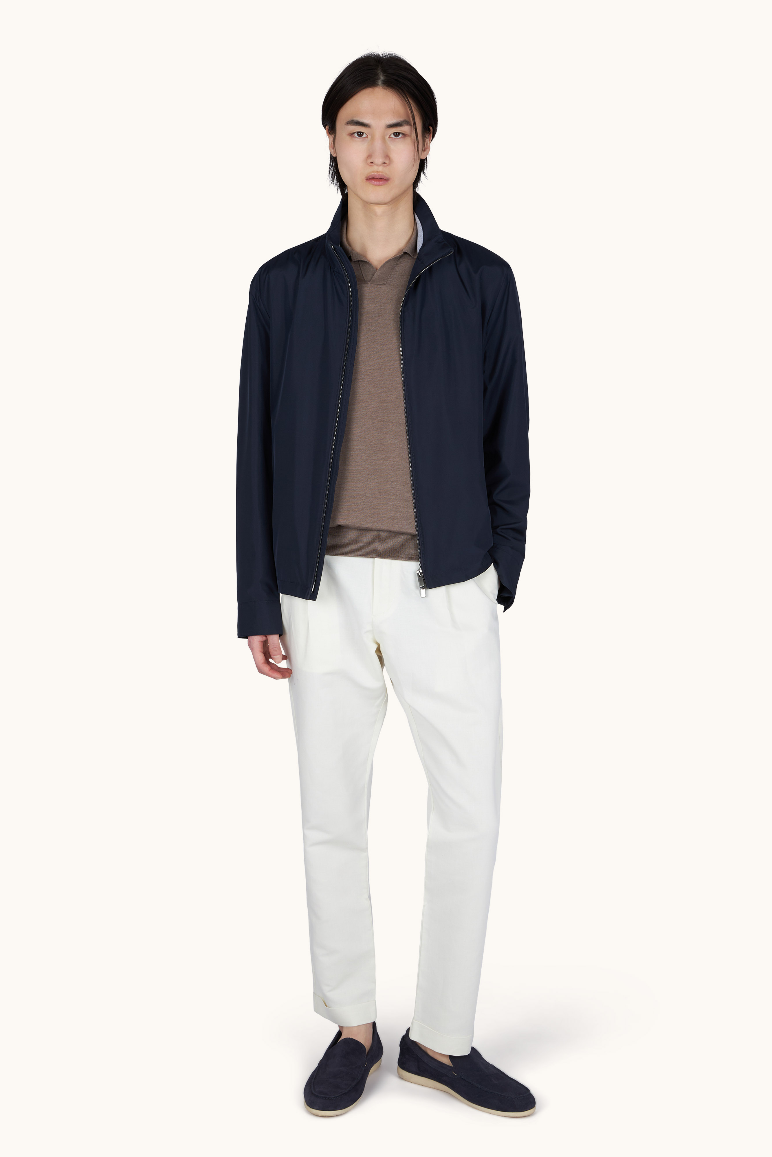 Typhoon&reg; Silk blouson with Aqualeather suede details image number 7