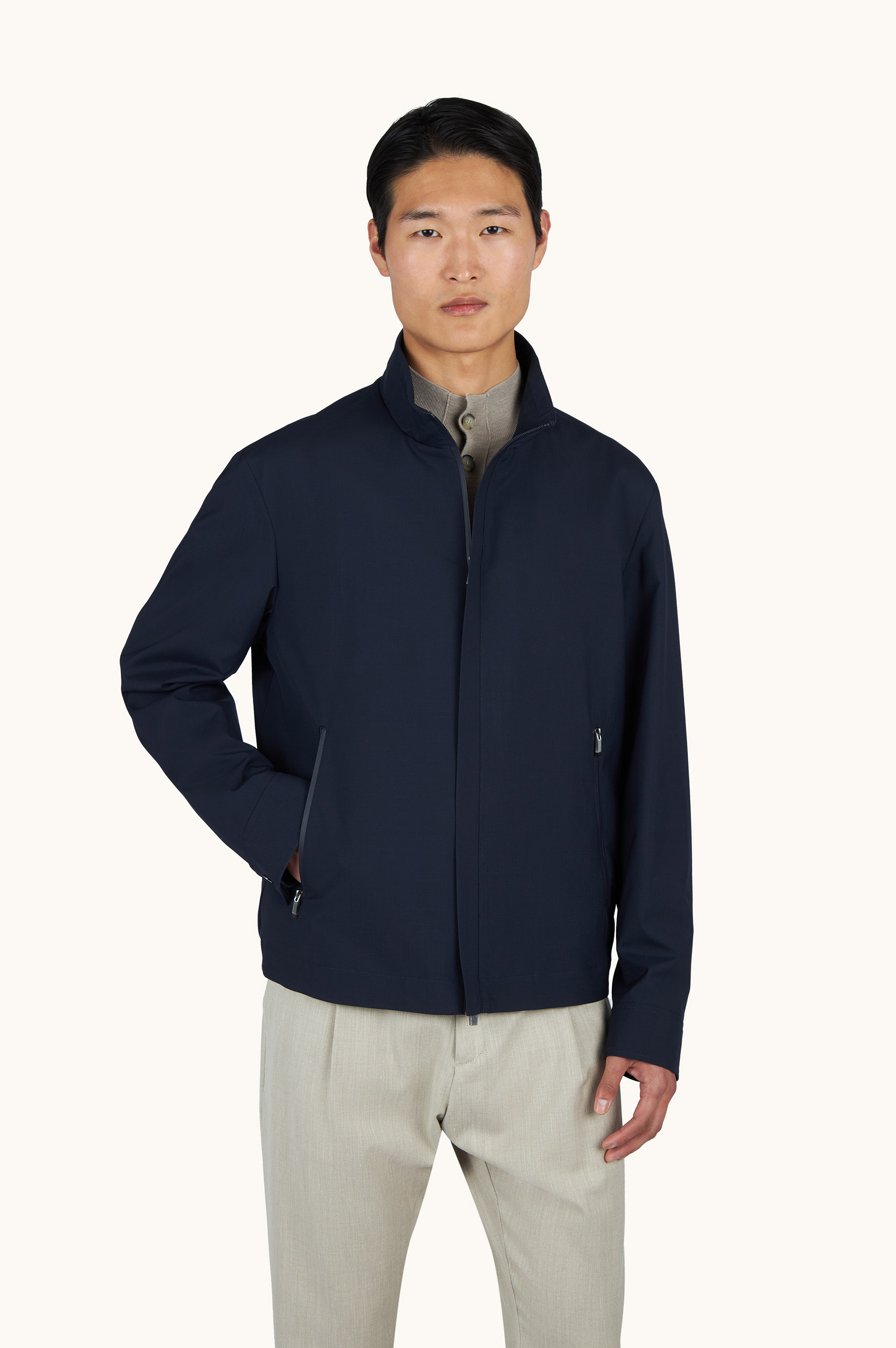 Blouson in wool and silk image number 0