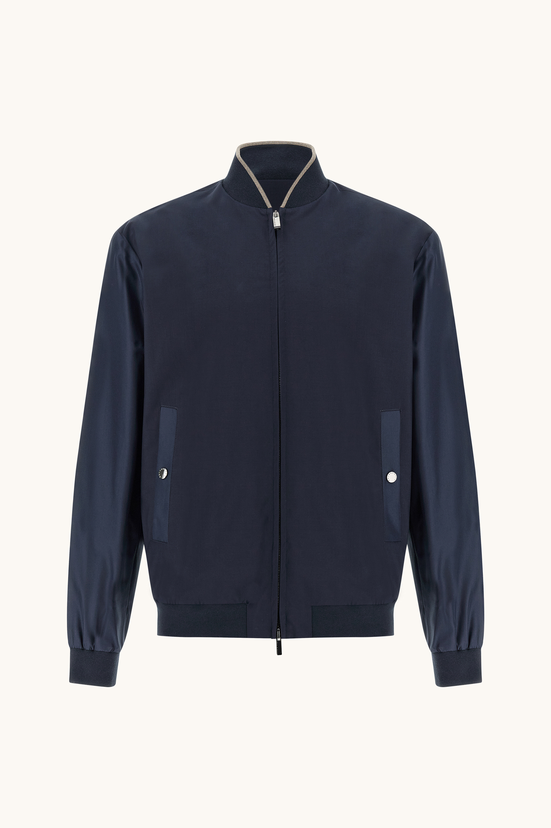 Hybrid bomber in wool and silk image number 0