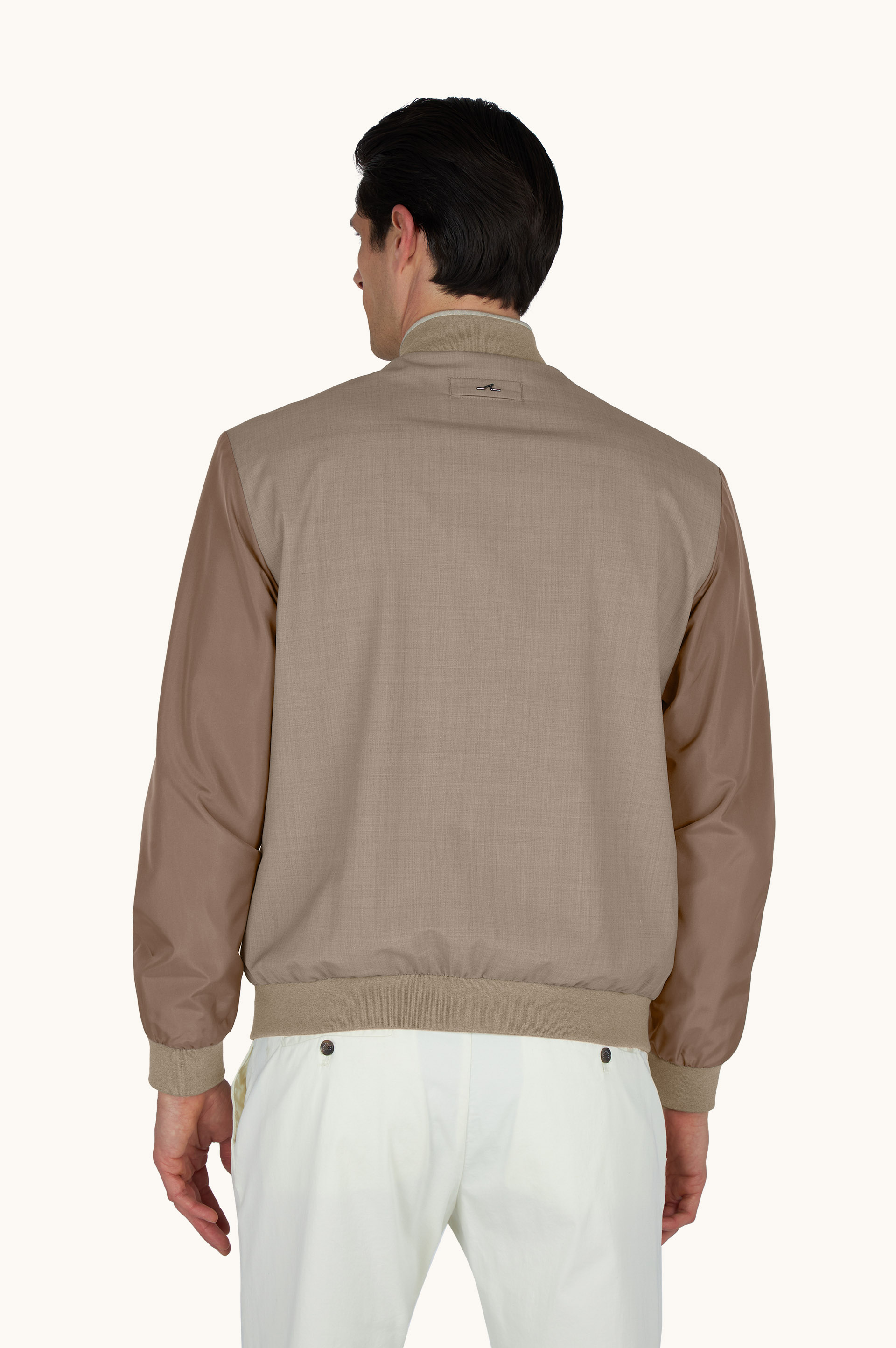 Hybrid bomber in wool and silk image number 3