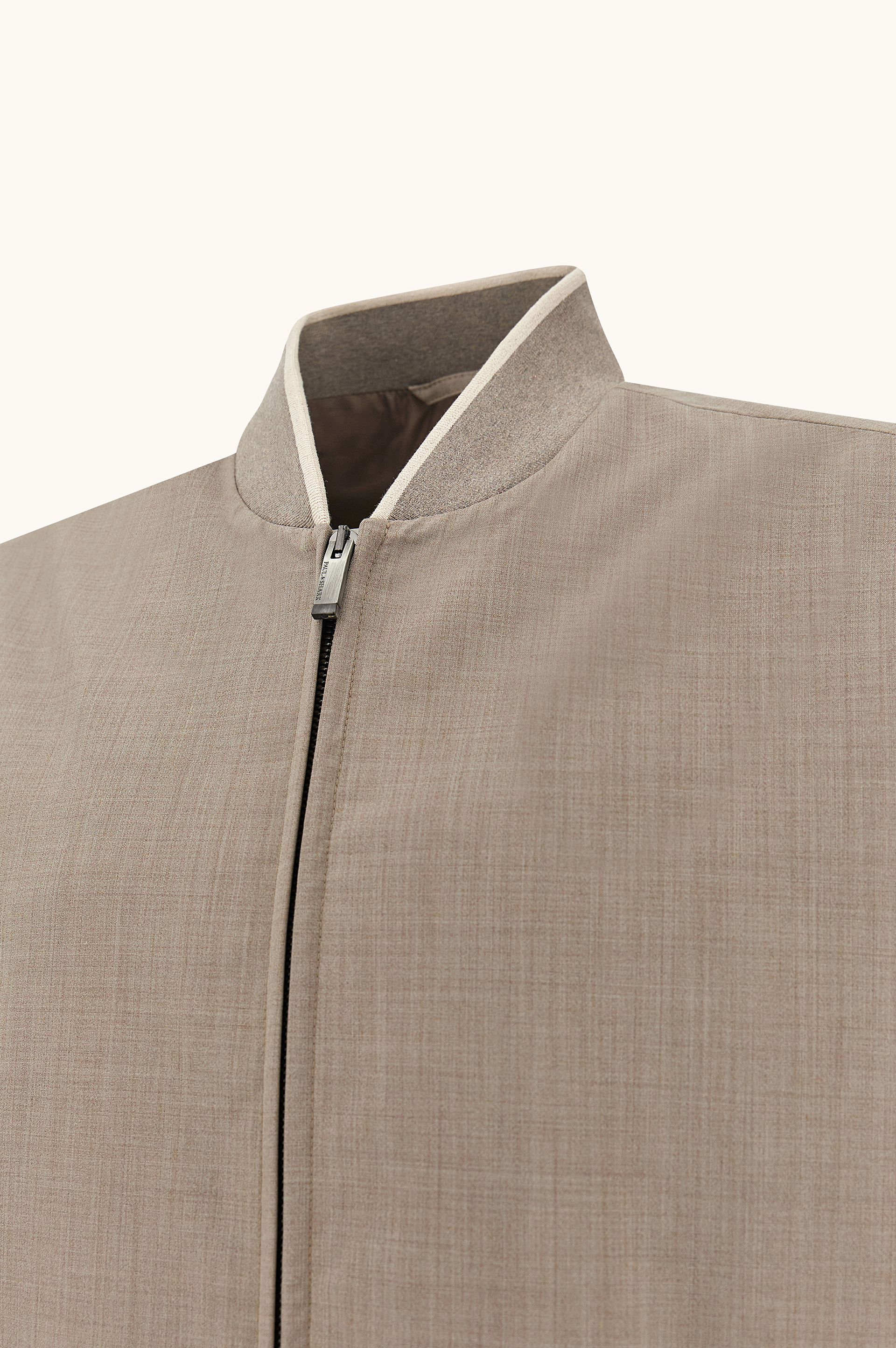 Hybrid bomber in wool and silk image number 1