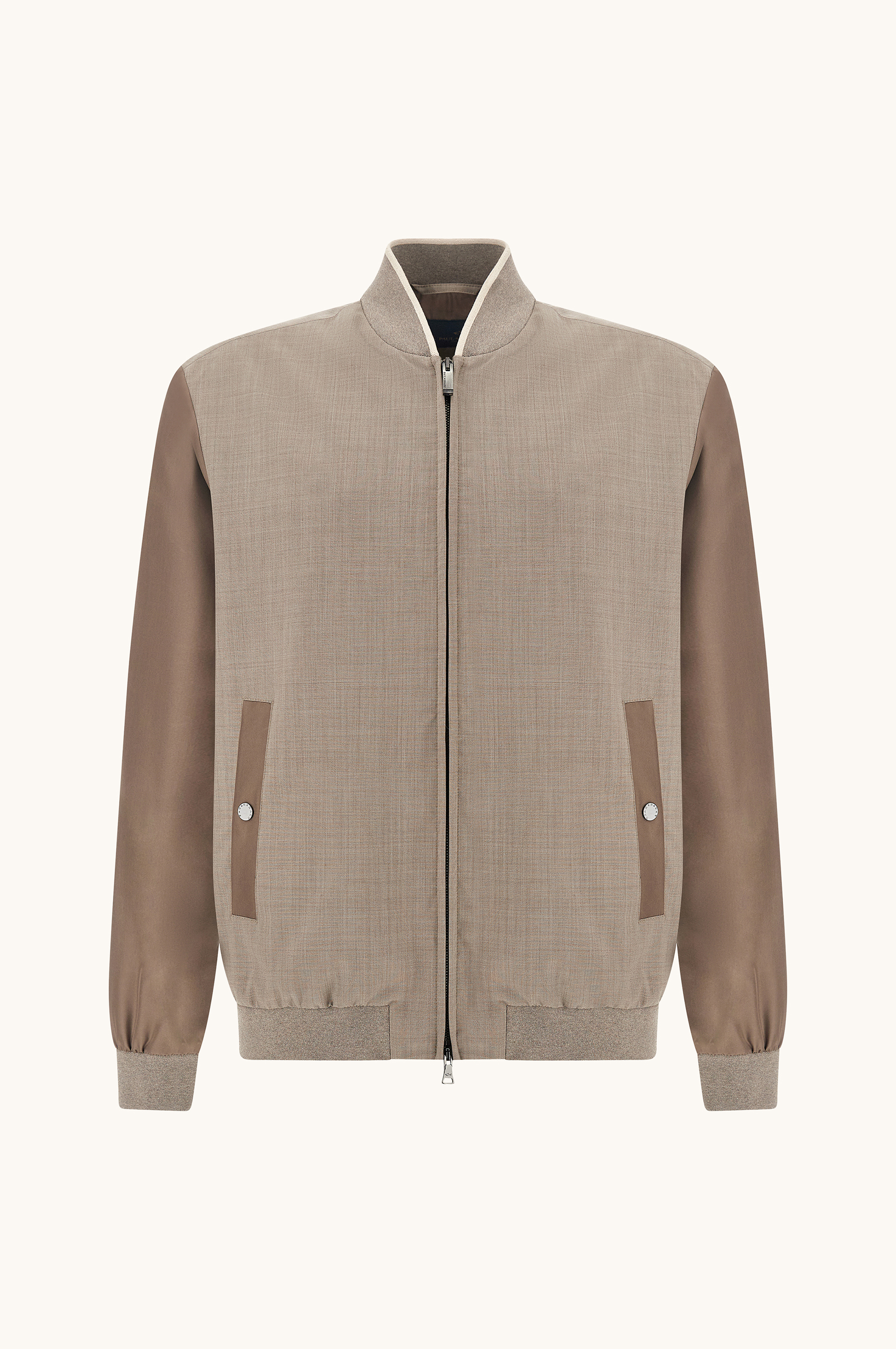 Hybrid bomber in wool and silk image number 0