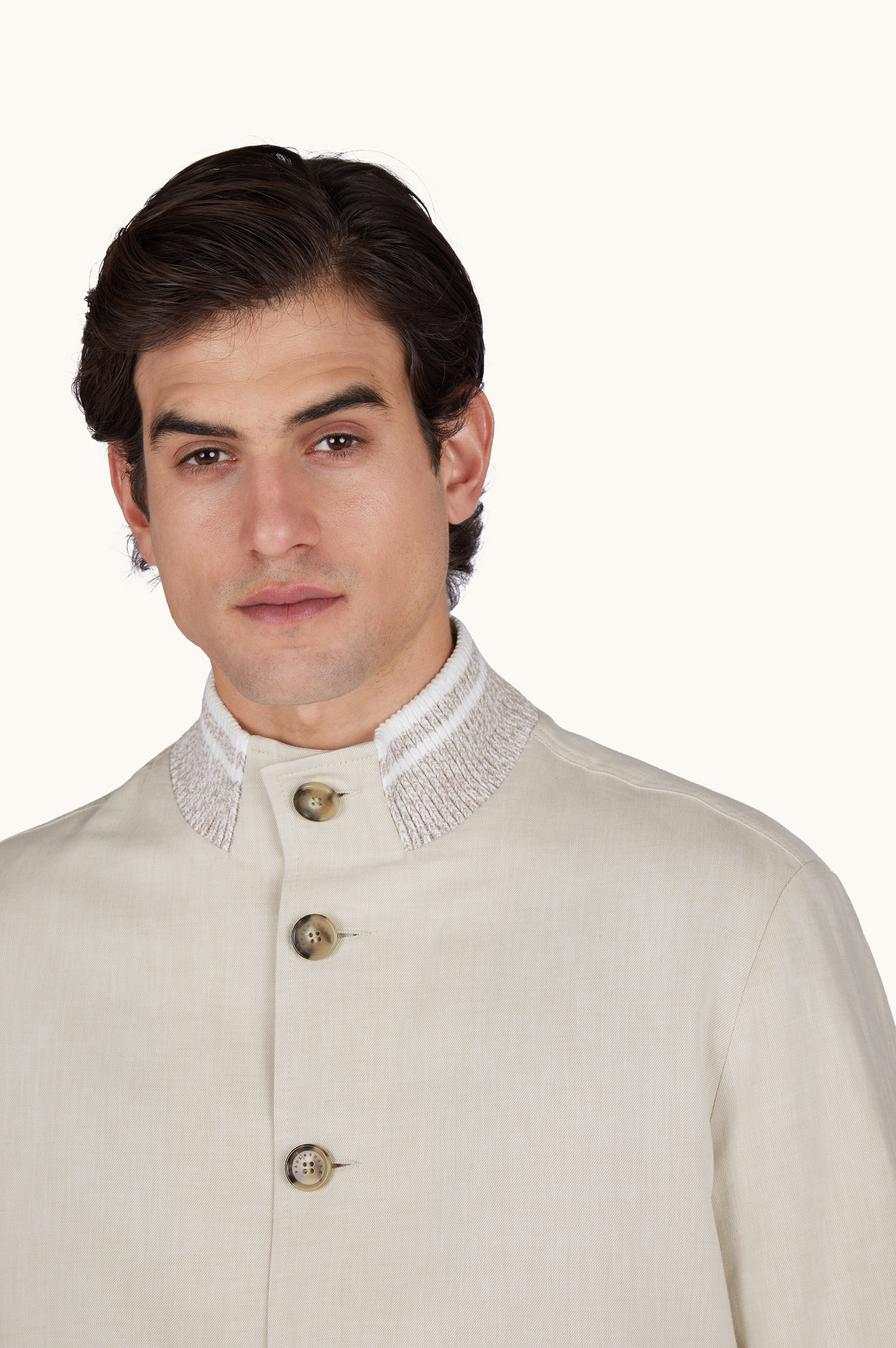 亚麻棉飞行夹克 image number 4