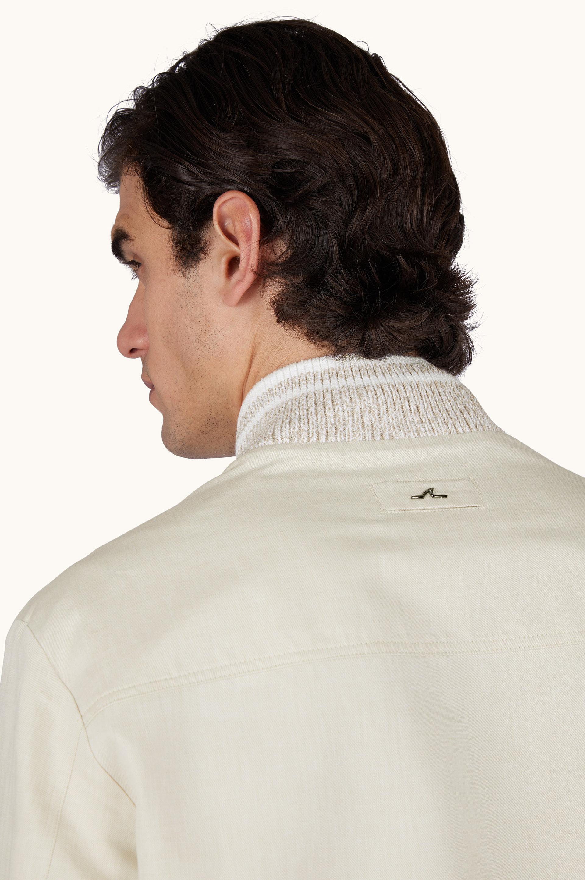 亚麻棉飞行夹克 image number 6