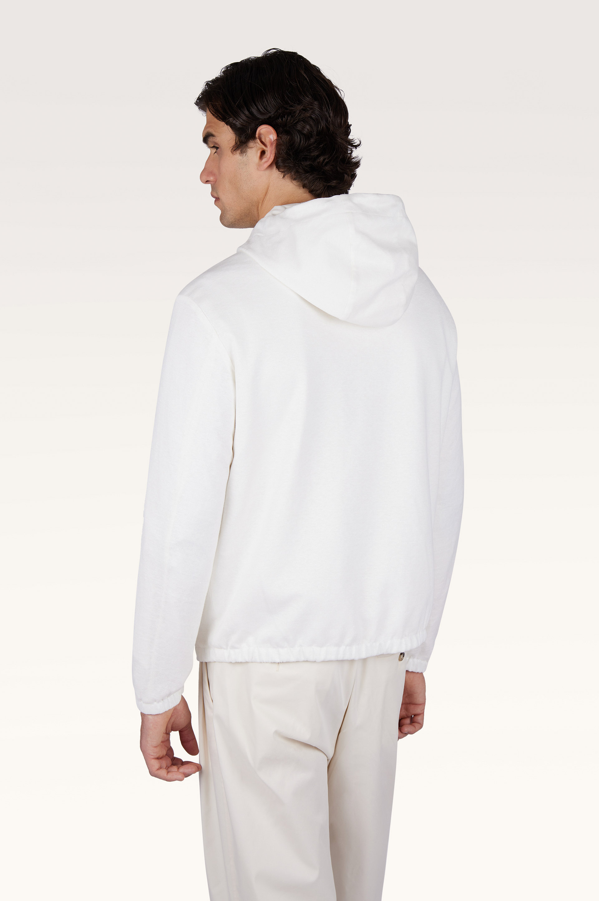 Reversible windbreaker in linen jersey and Typhoon&reg; Platinum image number 2