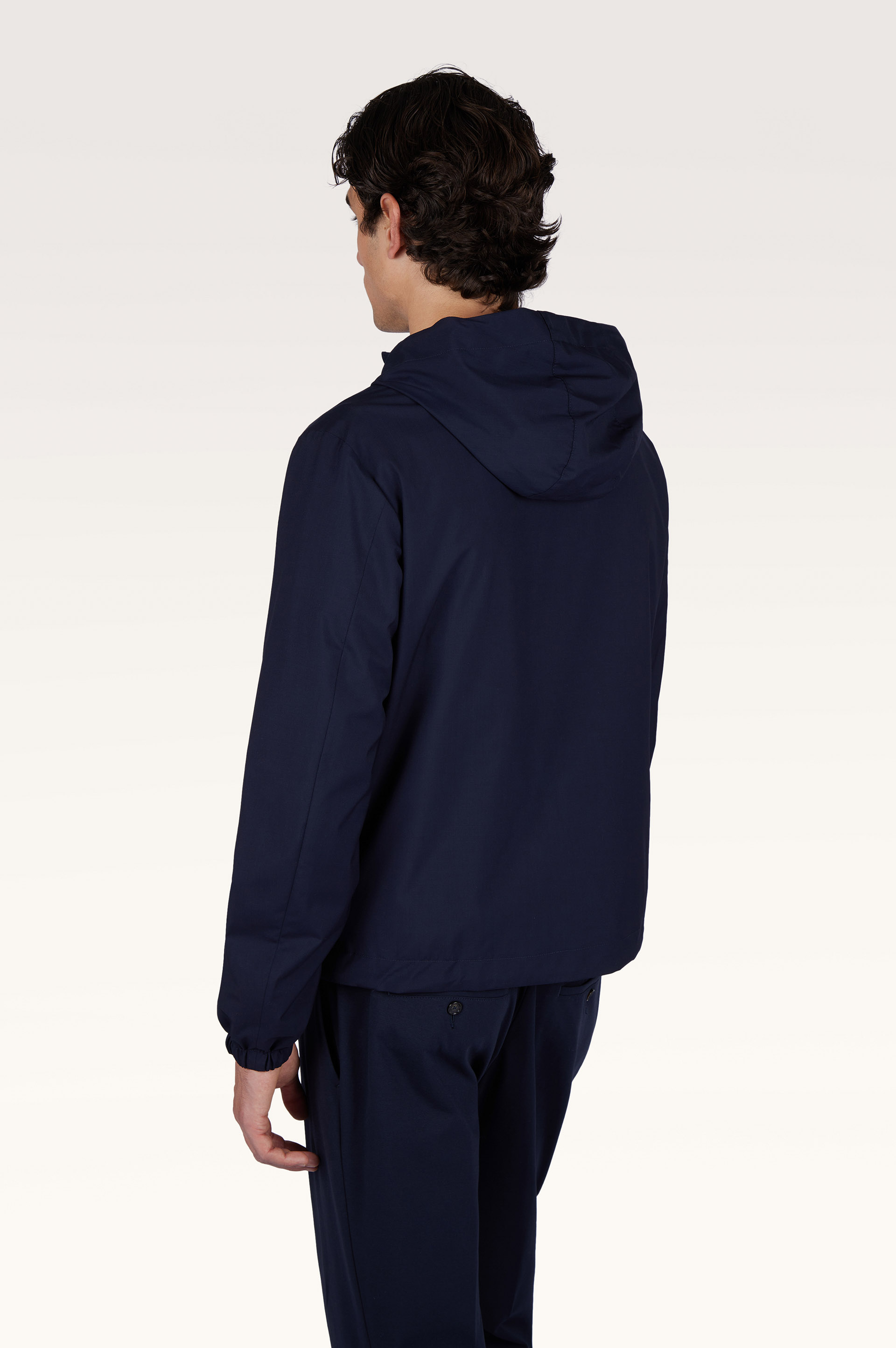 Reversible windbreaker in wool and silk image number 2