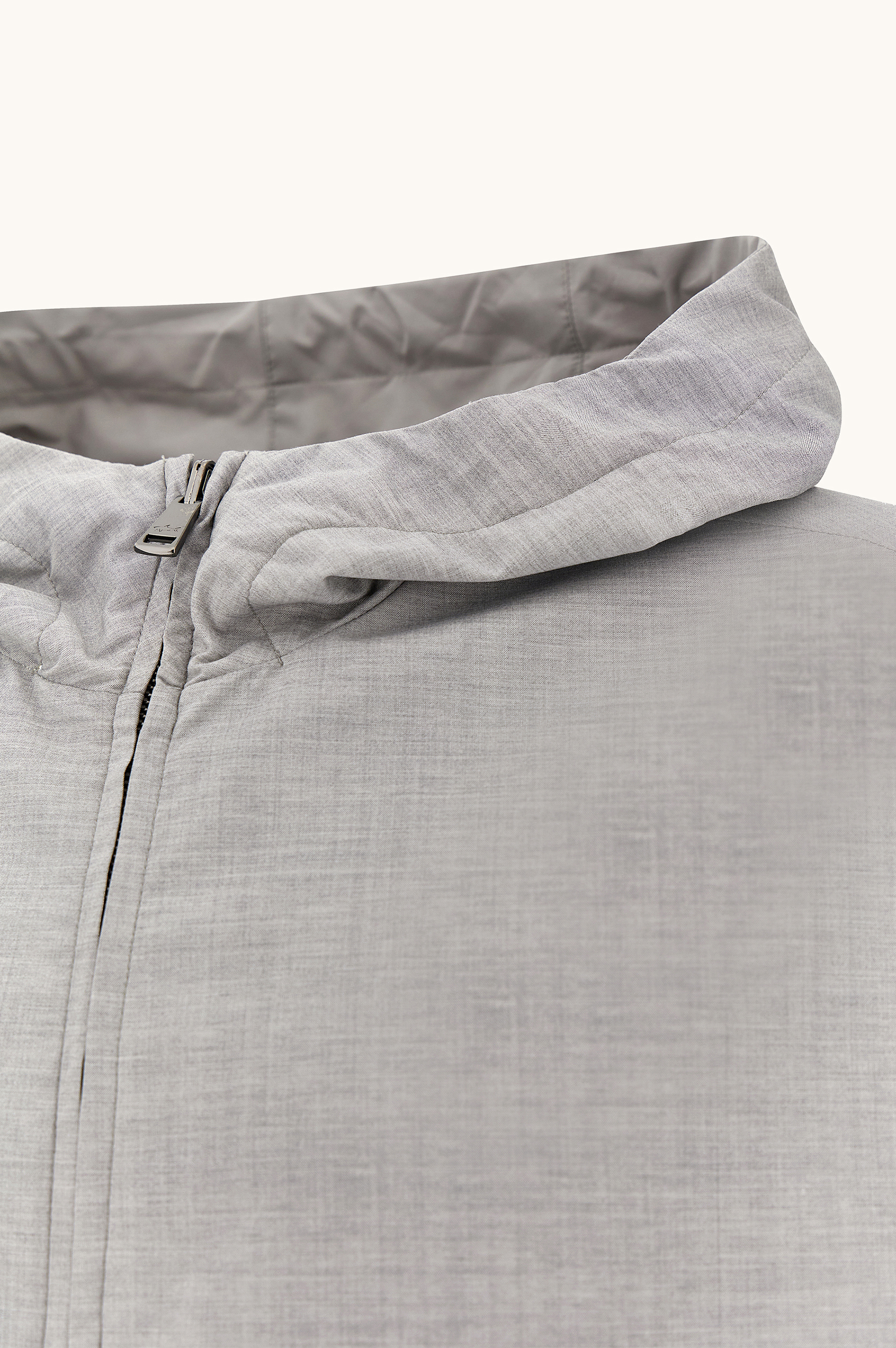 Wende‑Windbreaker aus Wolle und Seide image number 6