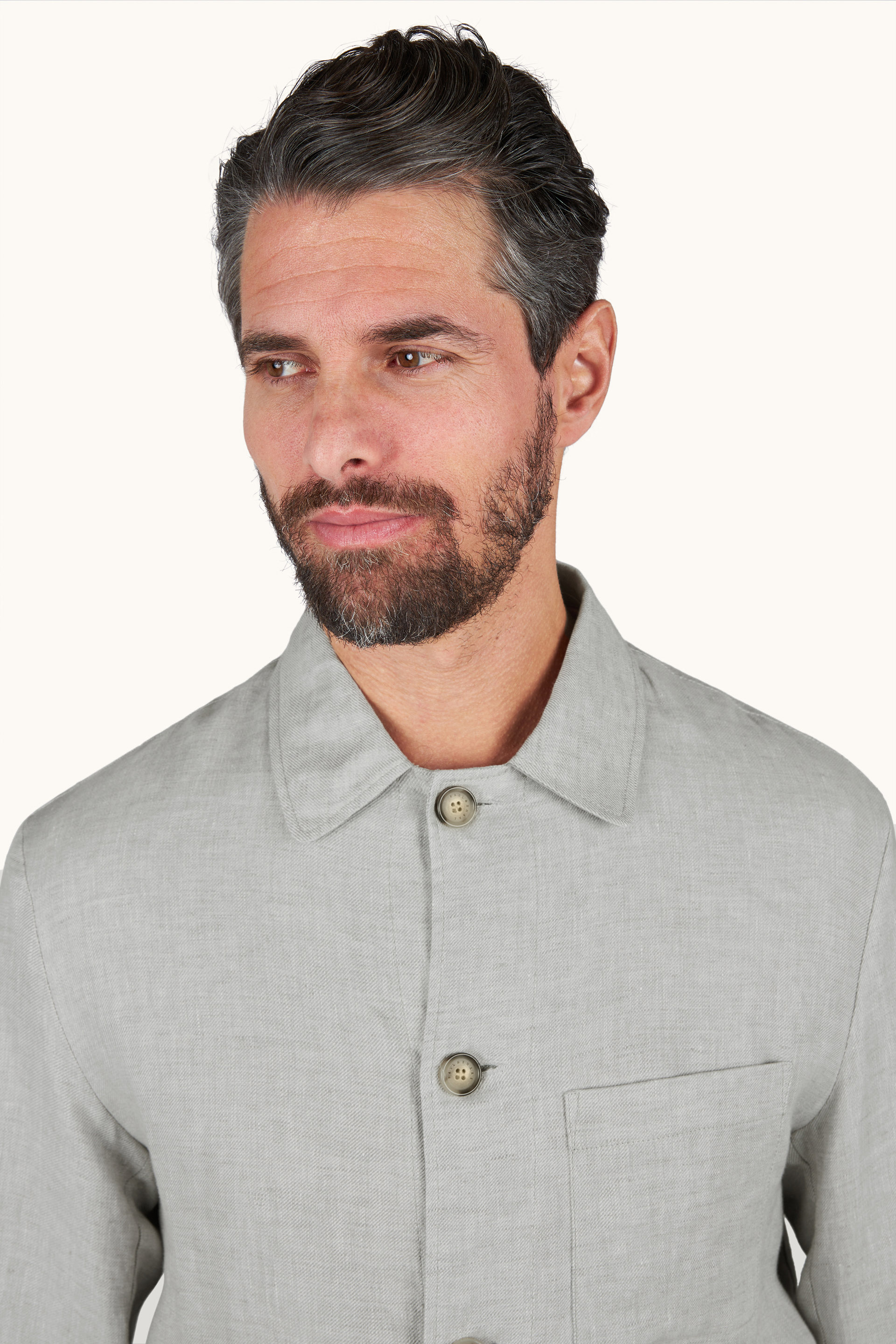 Chore overshirt in linen image number 6