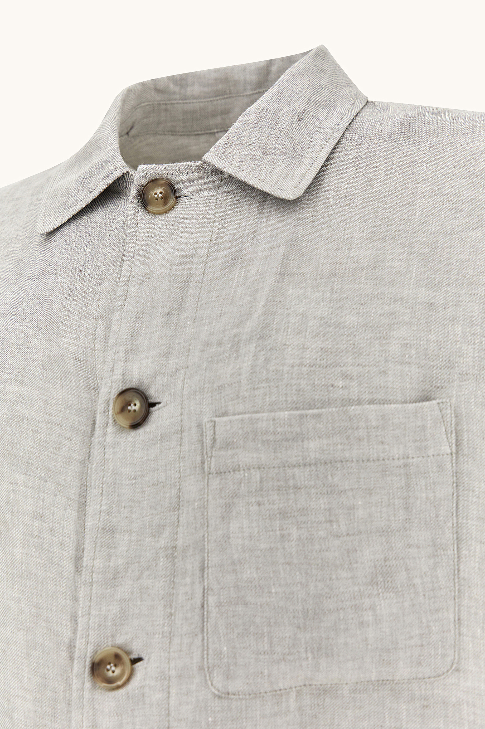 Chore overshirt in linen image number 7