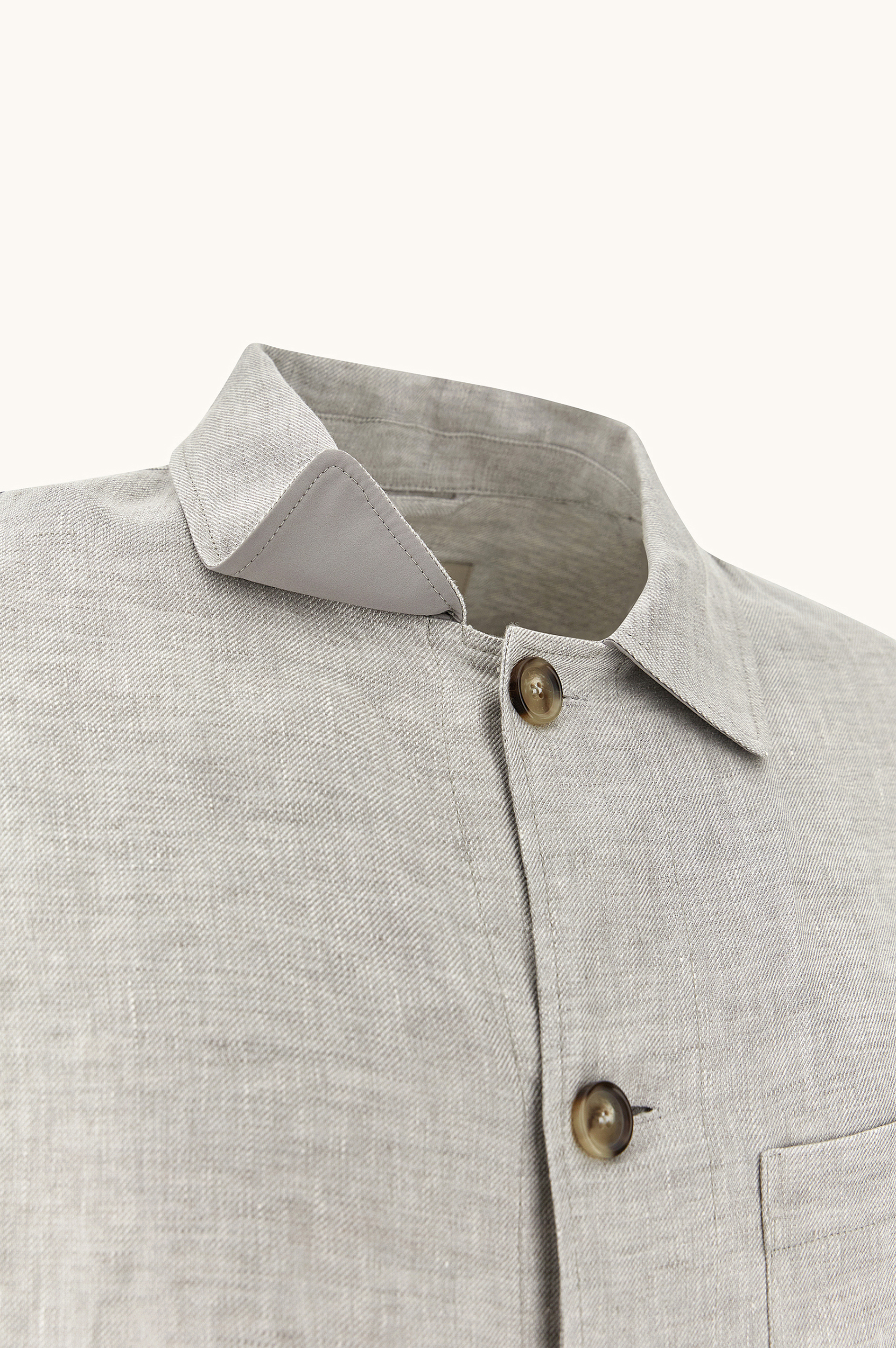 Chore overshirt in linen image number 10