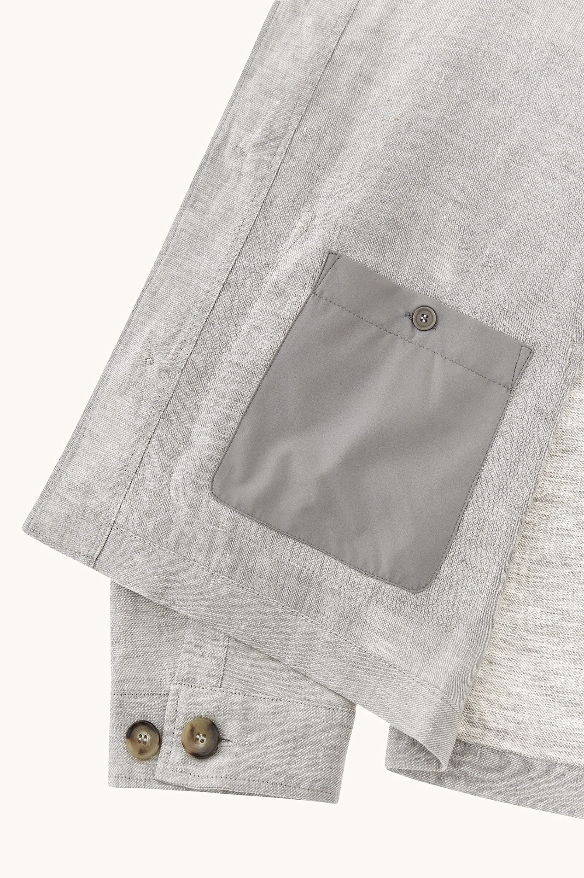 Chore overshirt in linen image number 11