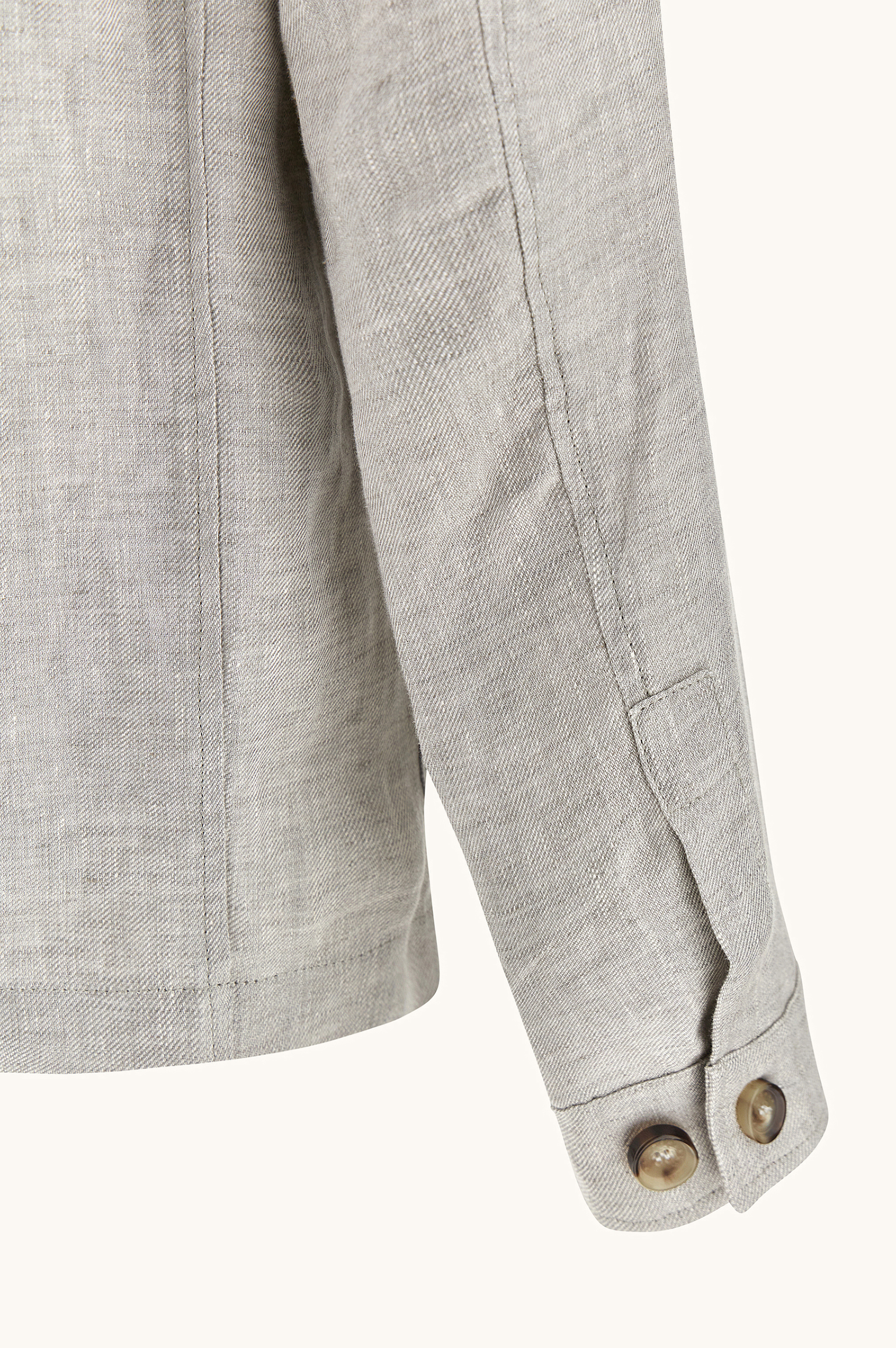 Chore overshirt in linen image number 12