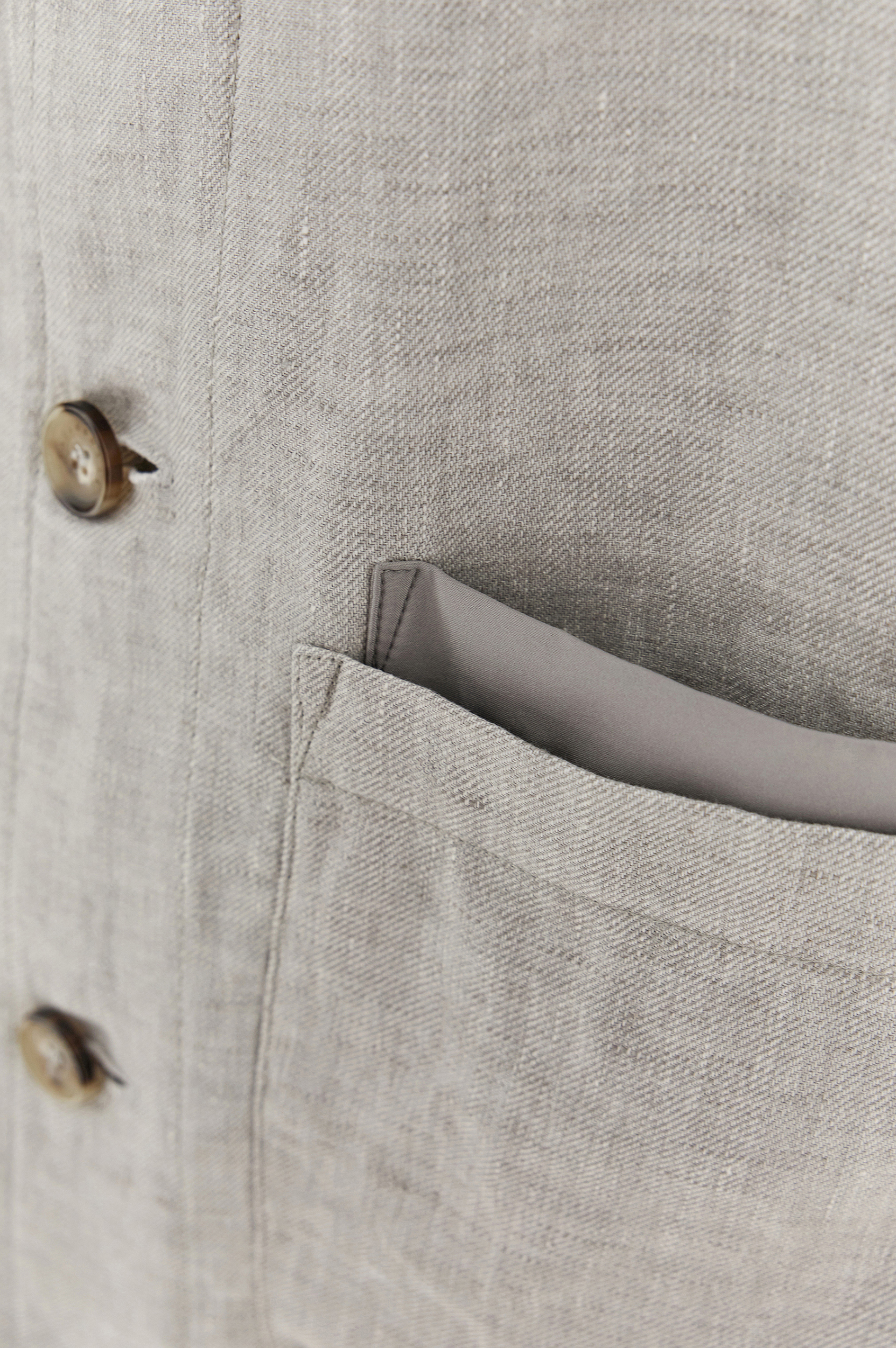 Chore overshirt in linen image number 8